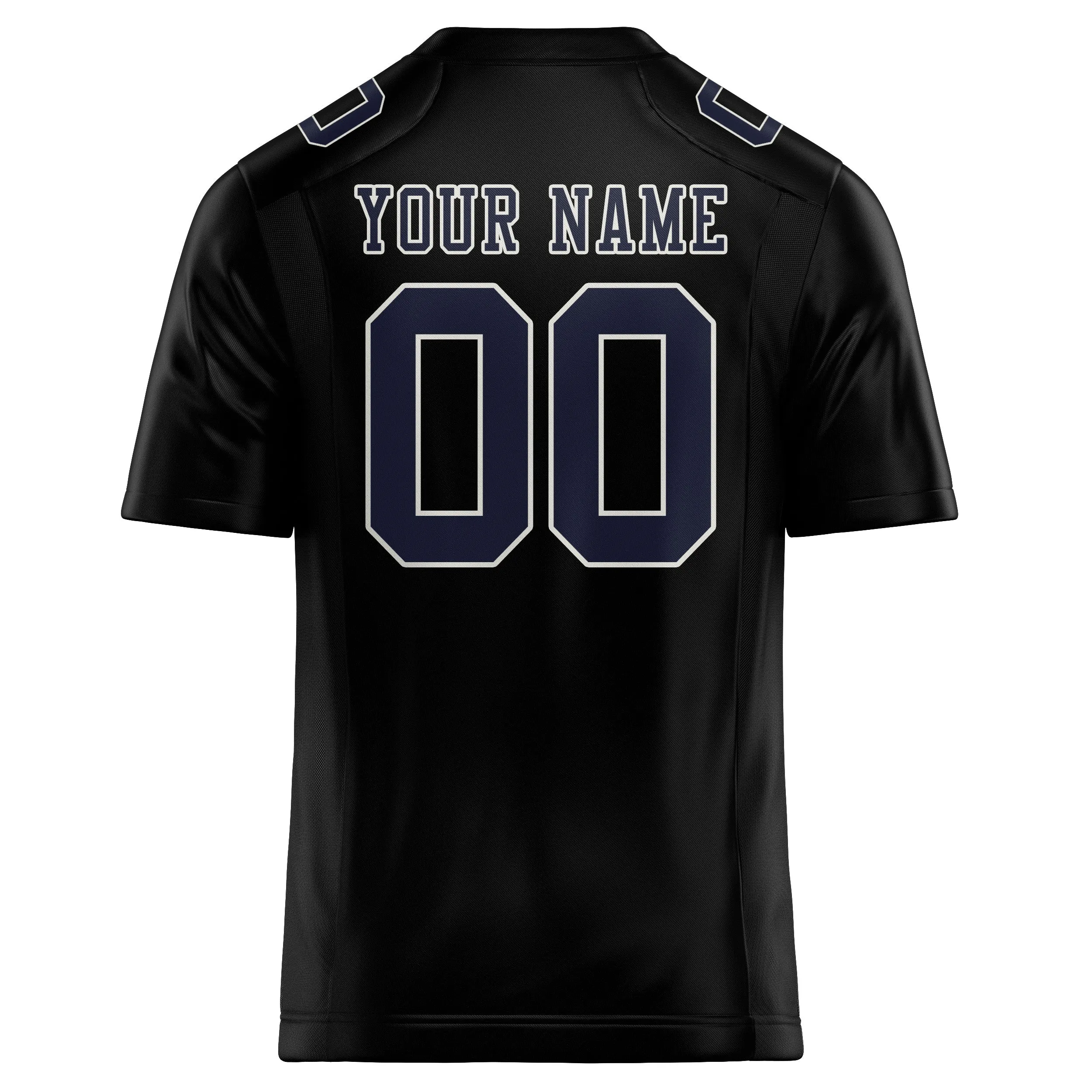 Custom Black Navy Football Jersey sold by Tailorly product image thumbnail 3