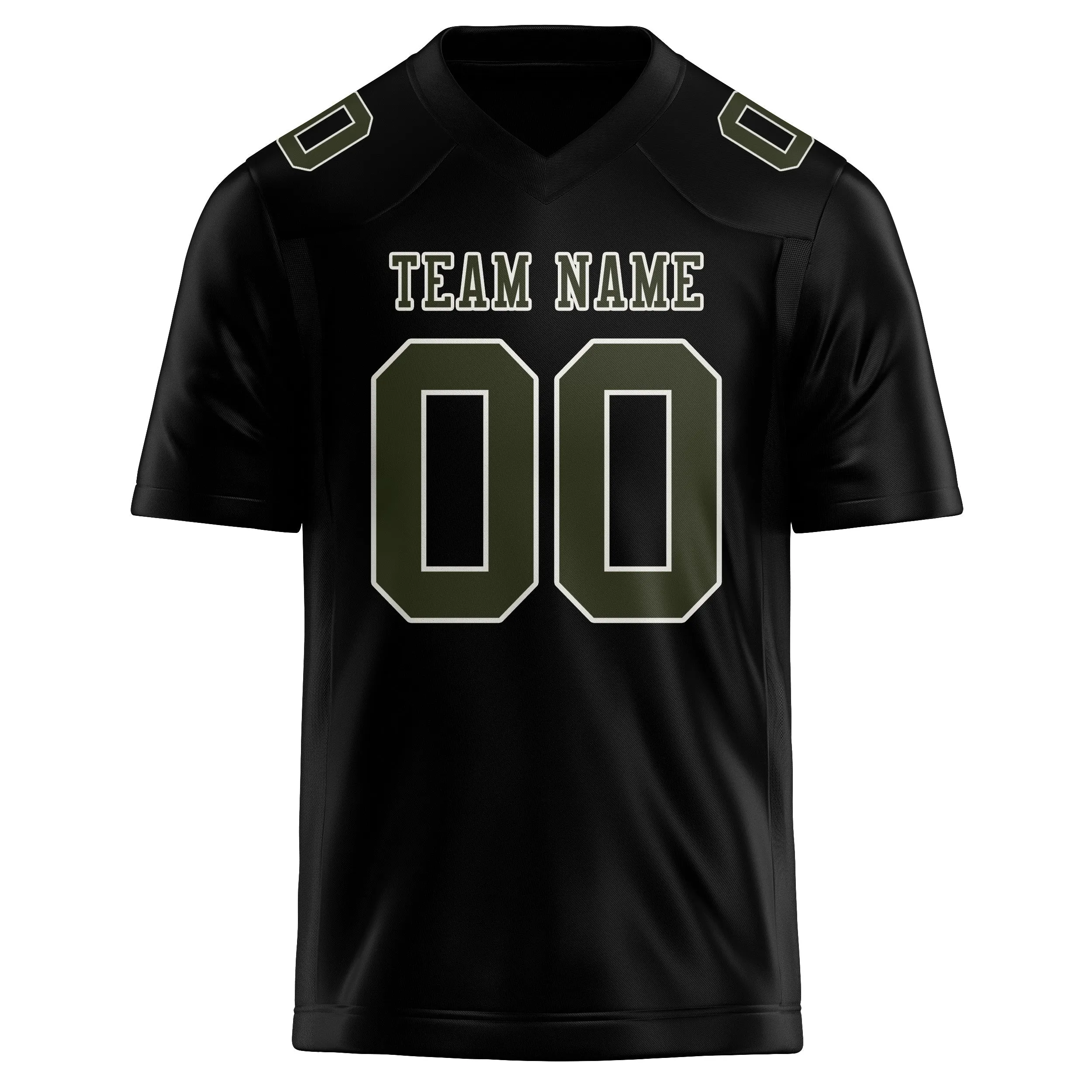 Custom Black Olive Football Jersey sold by Tailorly product image thumbnail 2