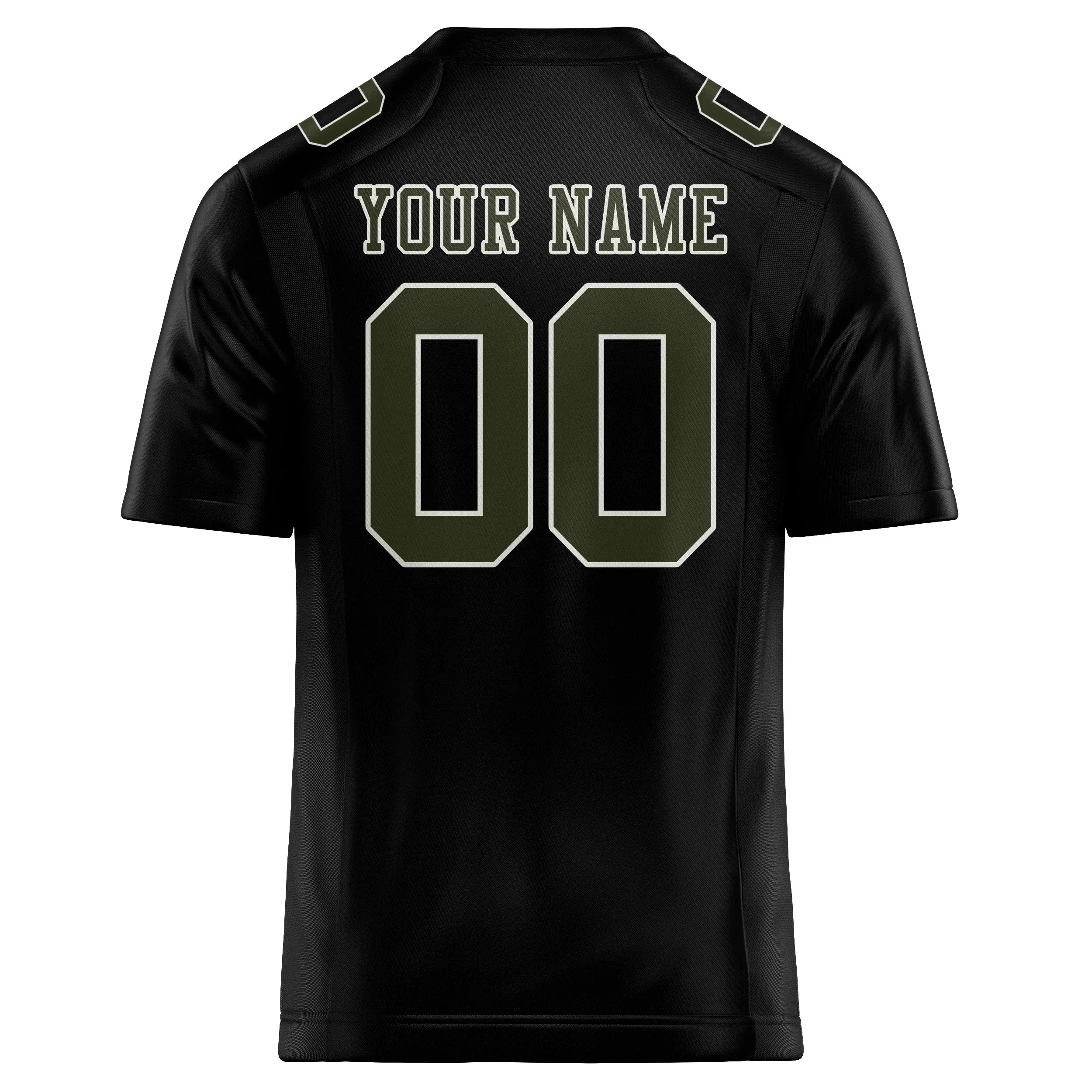 Custom Black Olive Football Jersey sold by Tailorly product image thumbnail 3