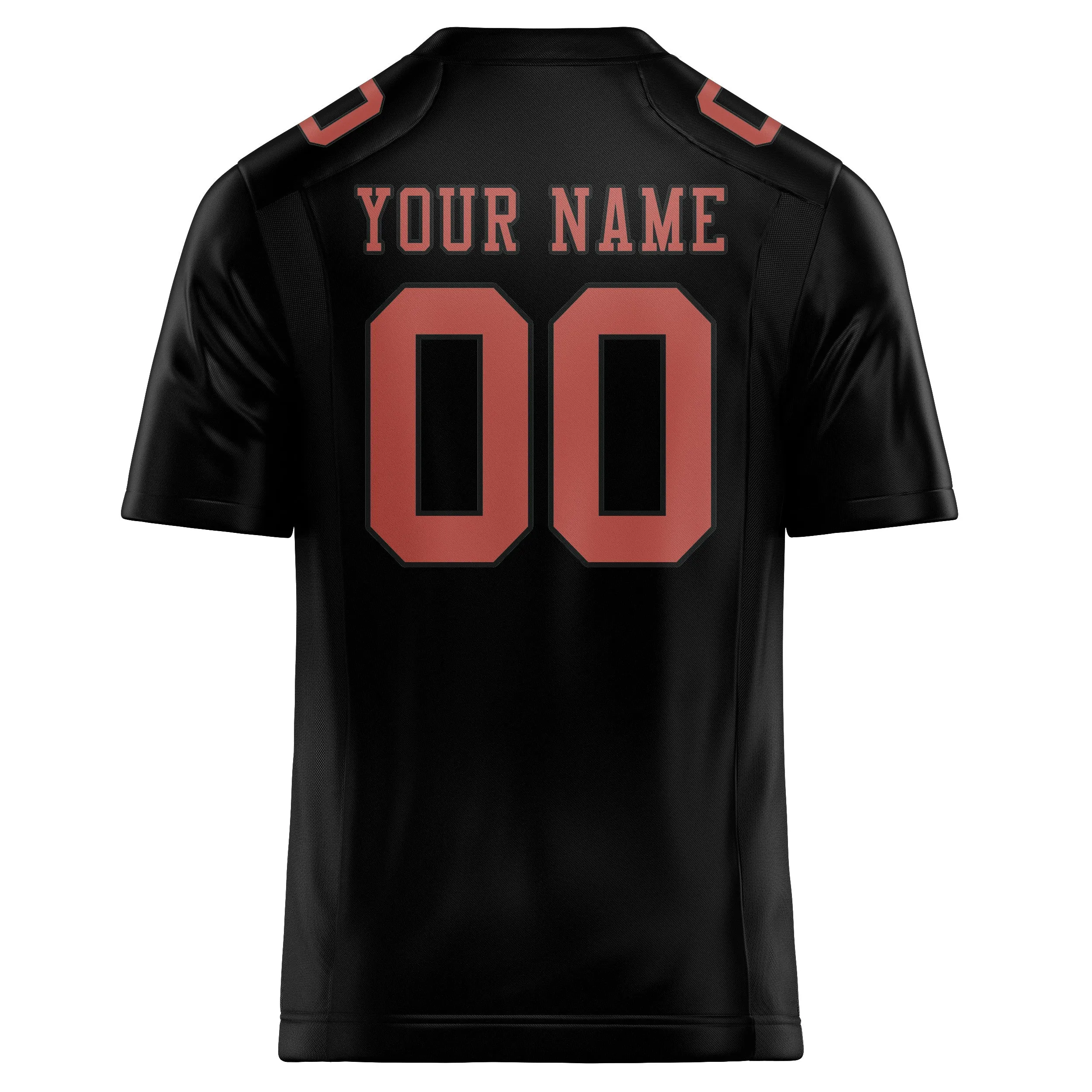 Custom Black Copper Rose Football Jersey sold by Tailorly product image thumbnail 3