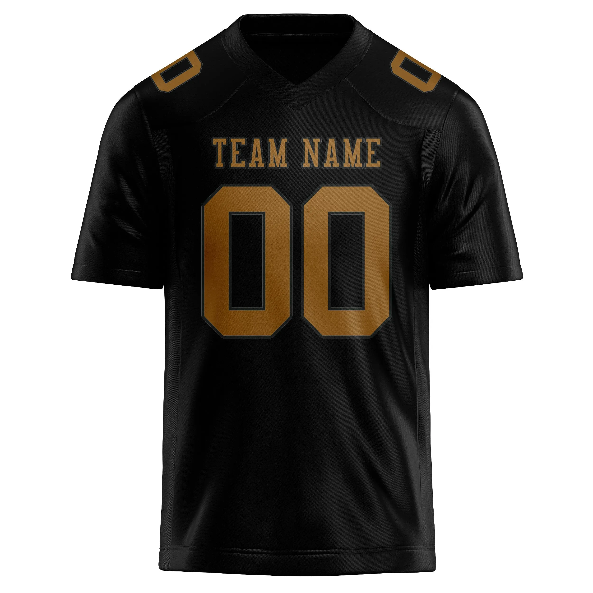 Custom Black Khaki Football Jersey sold by Tailorly product image thumbnail 2