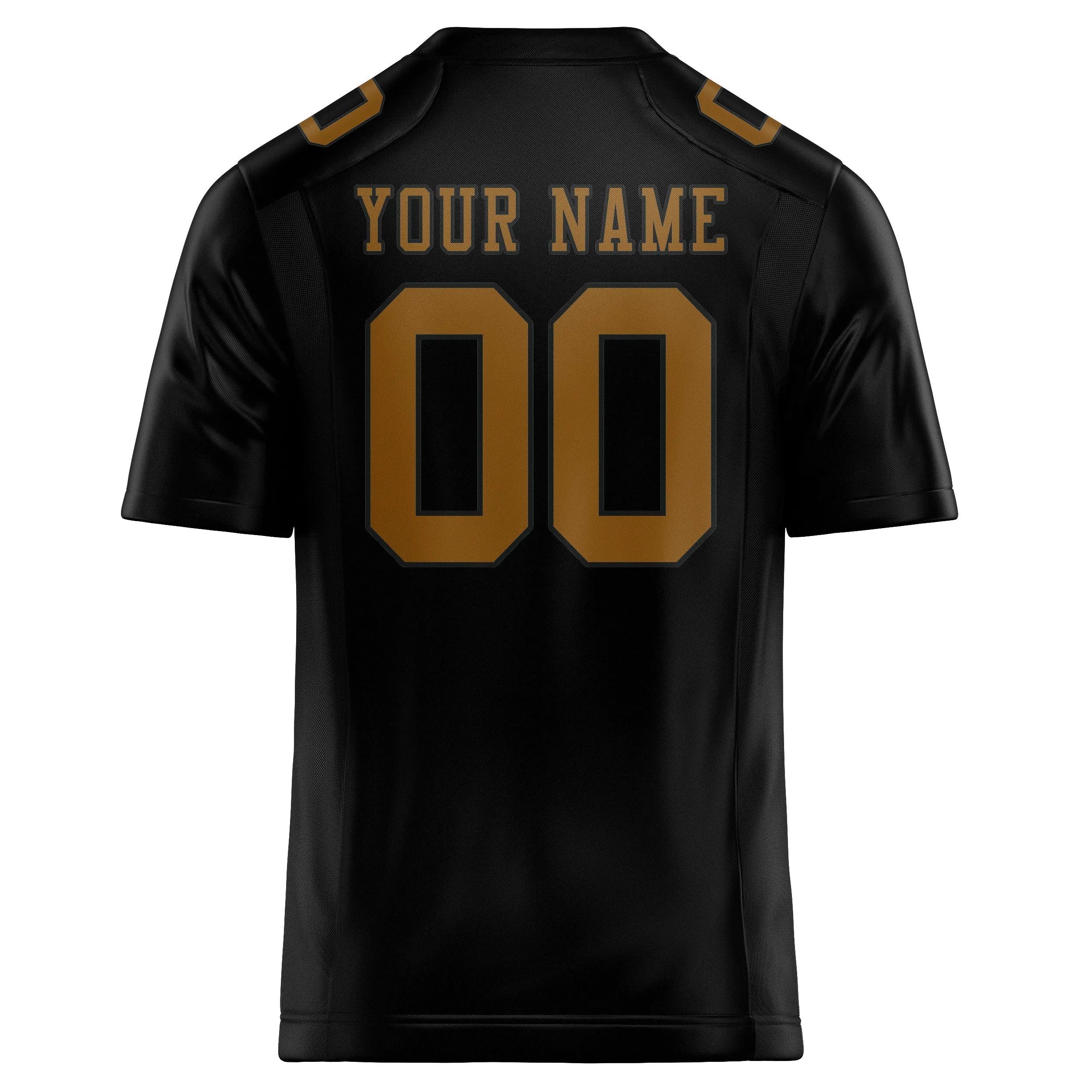 Custom Black Khaki Football Jersey sold by Tailorly product image thumbnail 3