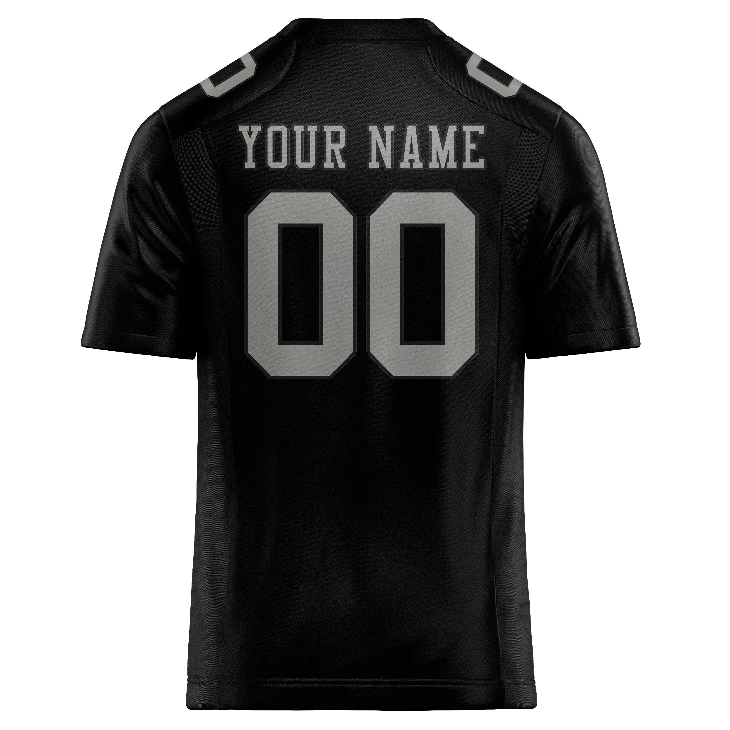 Custom Black Gray Football Jersey sold by Tailorly product image thumbnail 3