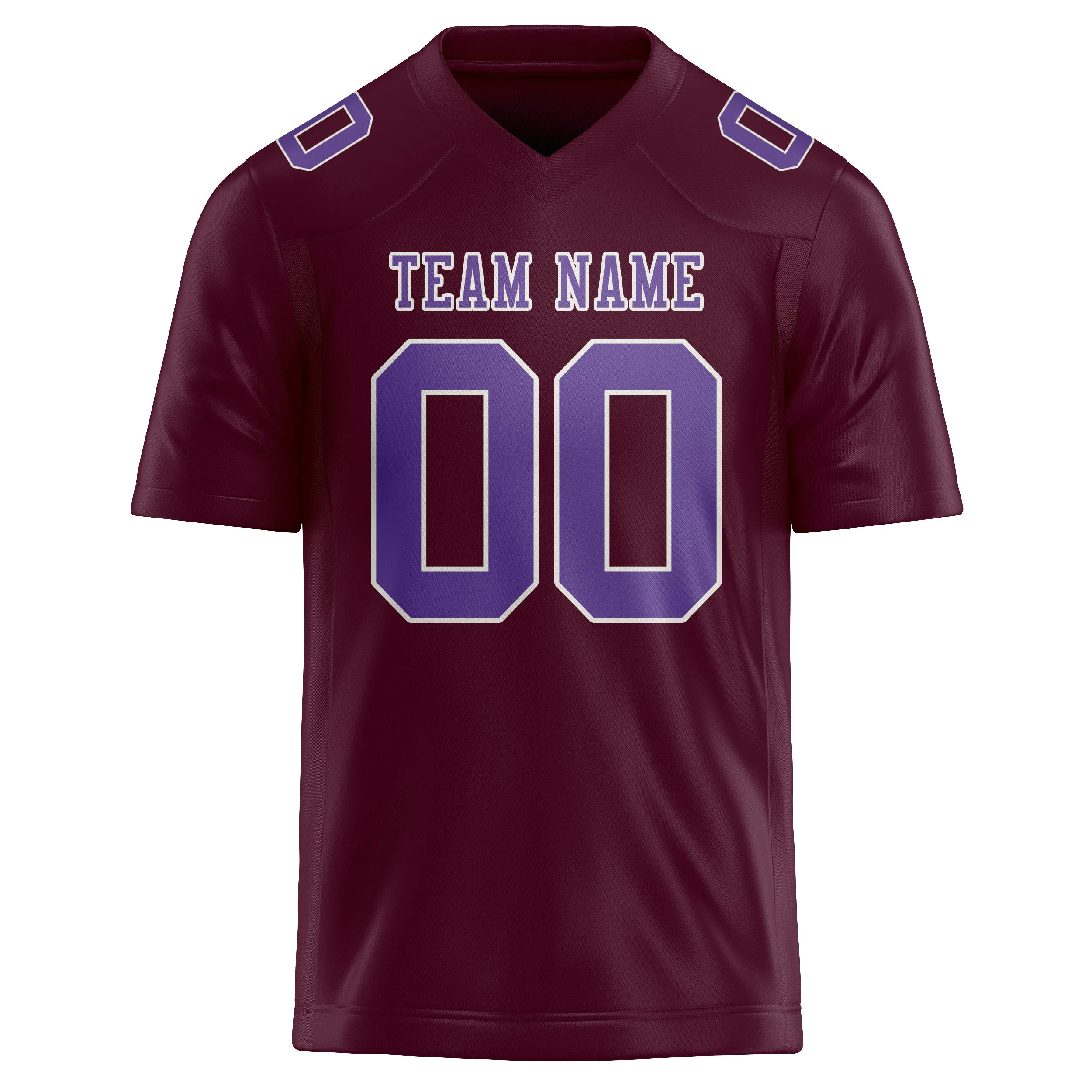 Custom Coral Red Light Purple Football Jersey sold by Tailorly product image thumbnail 2