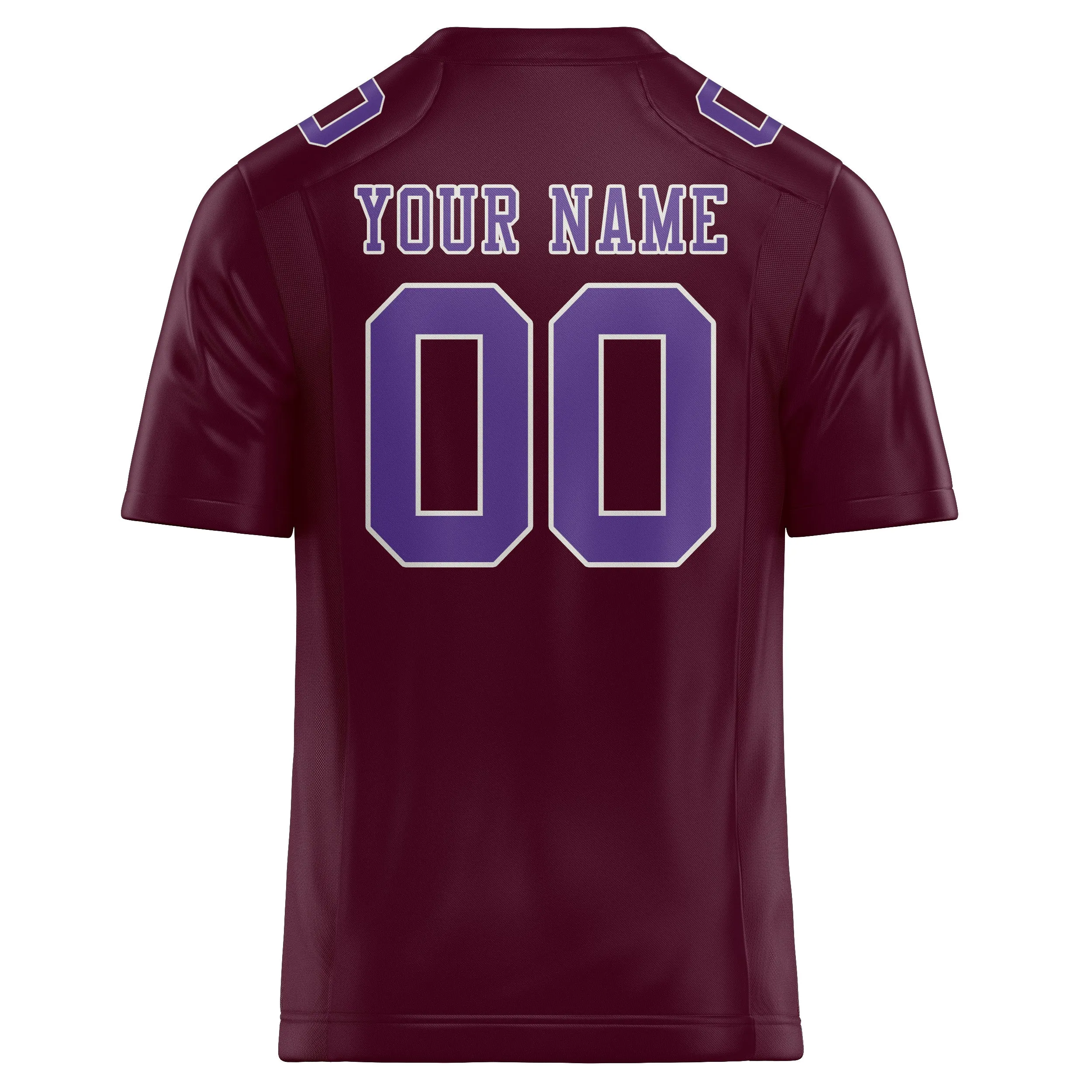 Custom Coral Red Light Purple Football Jersey sold by Tailorly product image thumbnail 3