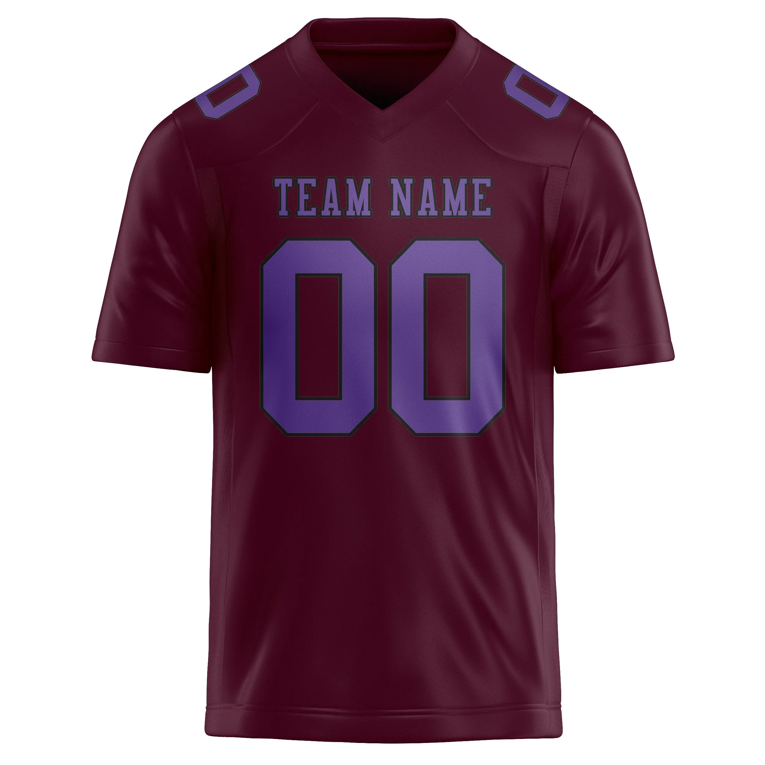 Custom Coral Red Light Purple Football Jersey sold by Tailorly product image thumbnail 2