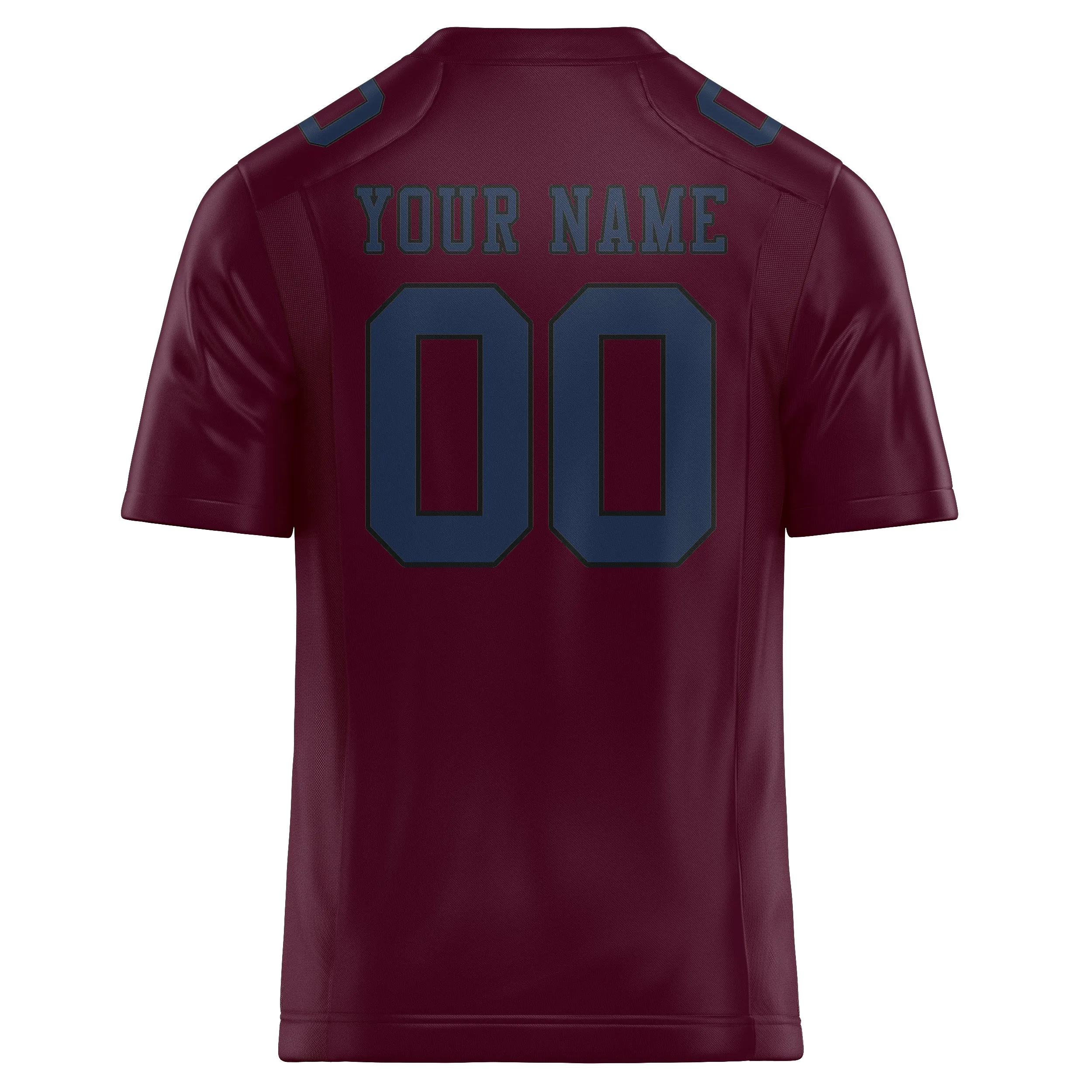 Custom Coral Red Blue Football Jersey sold by Tailorly product image thumbnail 3