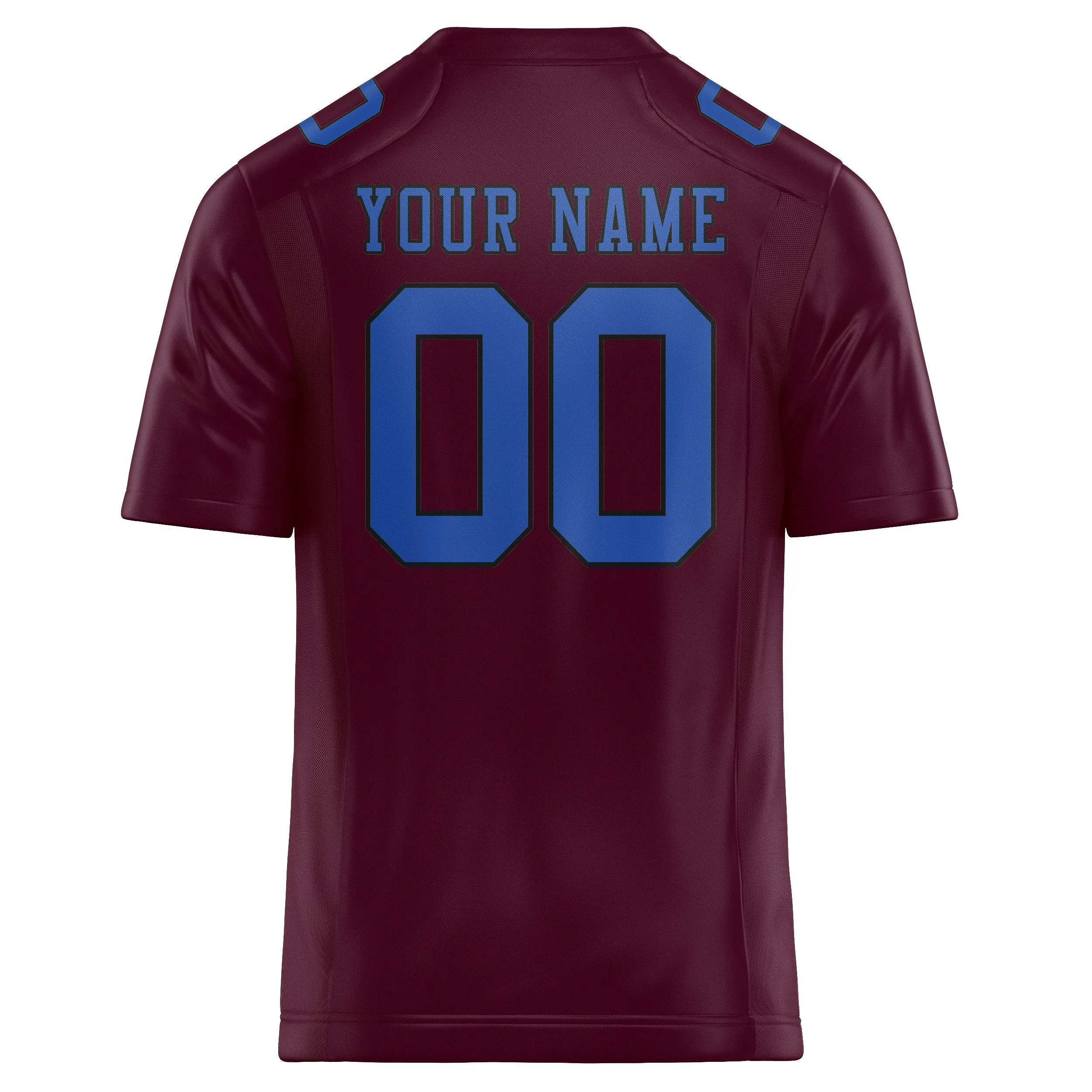 Custom Coral Red Sky Blue Football Jersey sold by Tailorly product image thumbnail 3