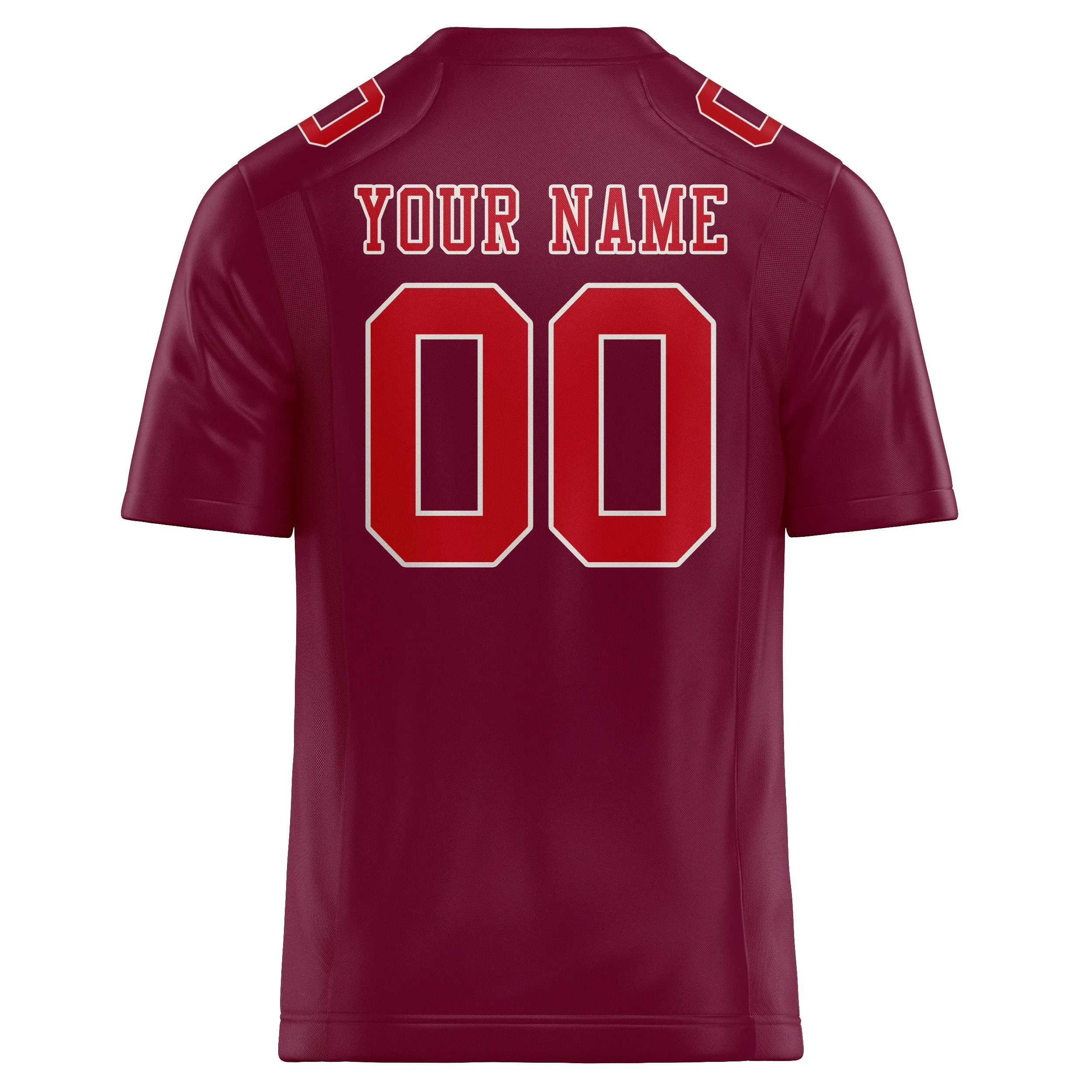 Custom Crimson Red Red Football Jersey sold by Tailorly product image thumbnail 3