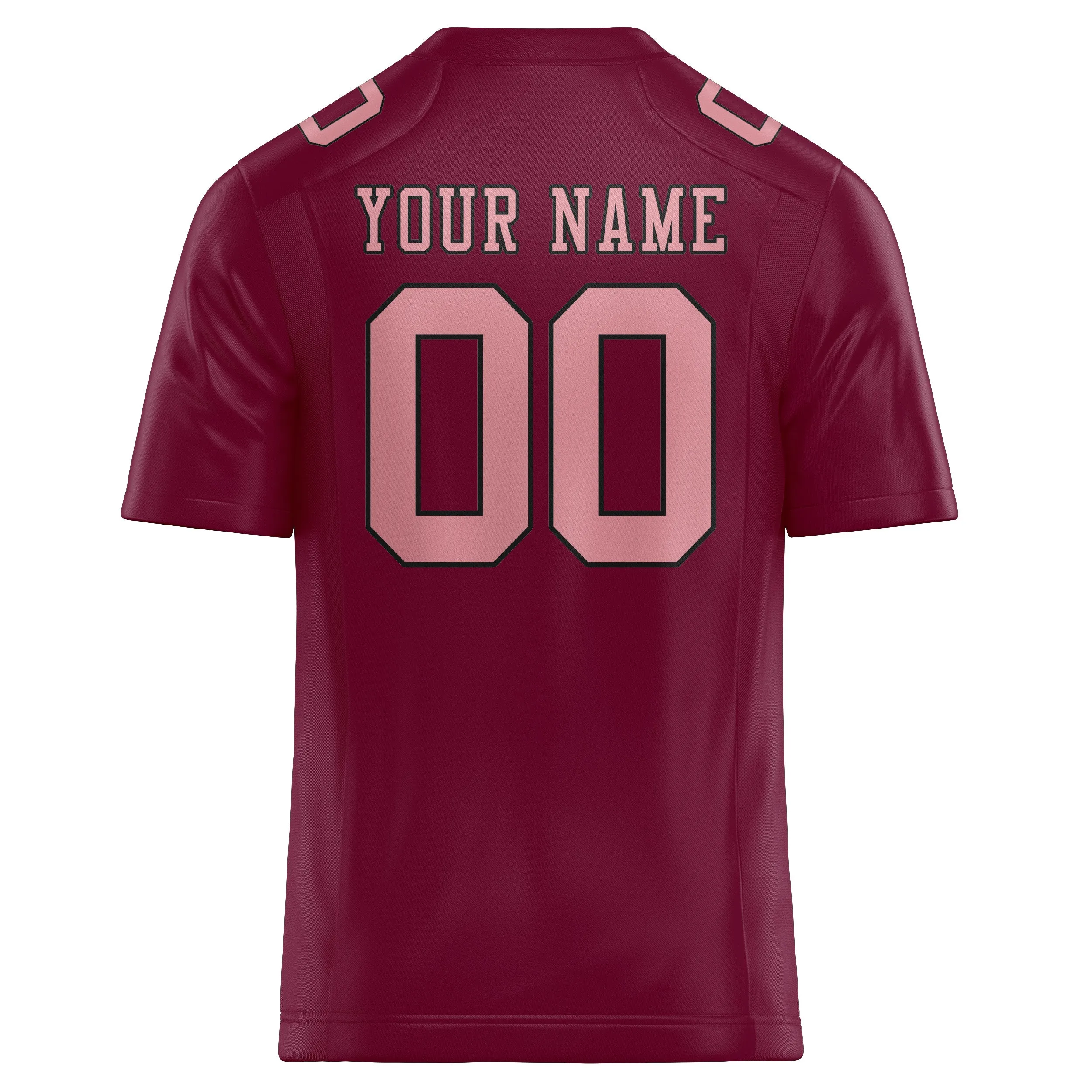 Custom Crimson Red Light Pink Football Jersey sold by Tailorly product image thumbnail 3