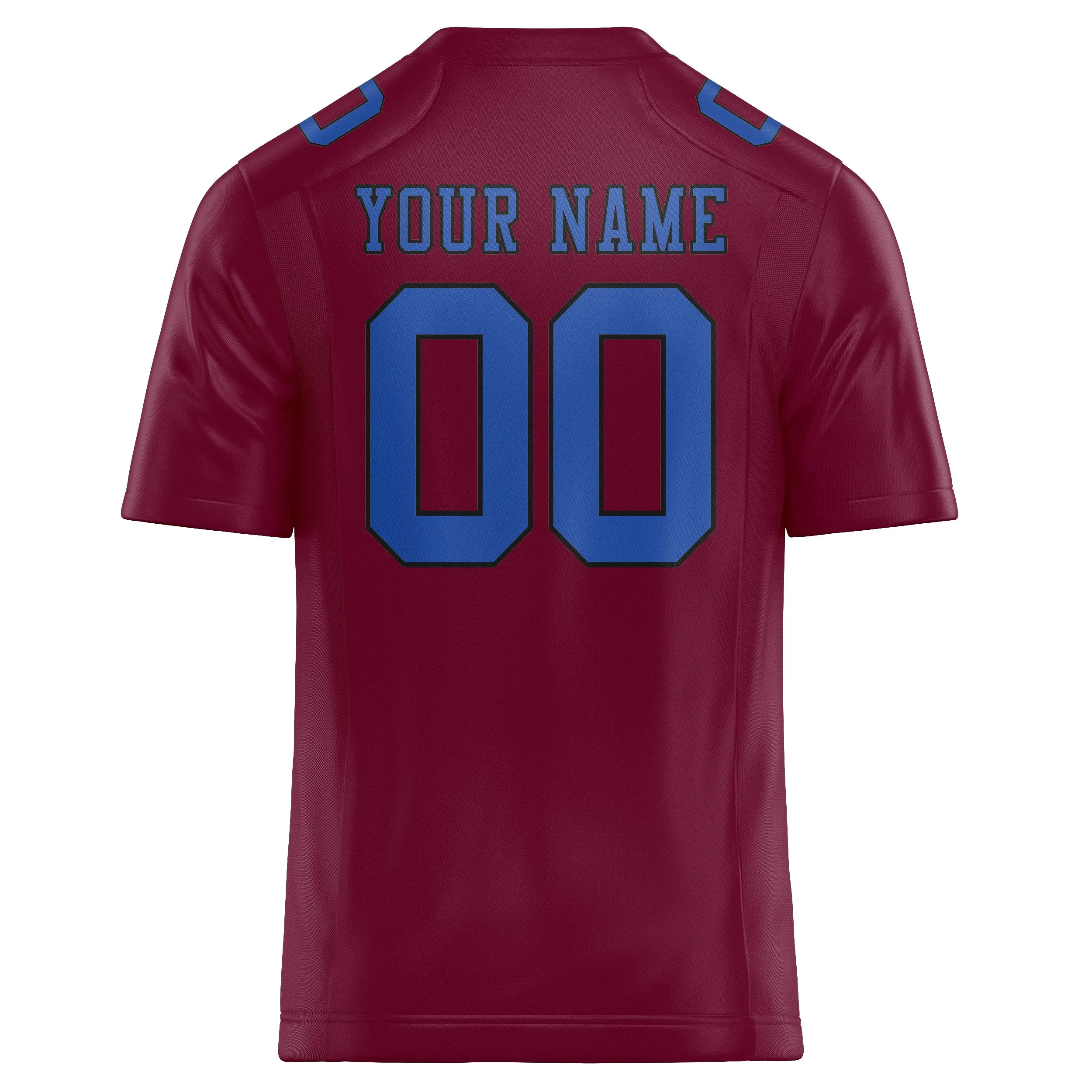 Custom Crimson Red Sky Blue Football Jersey sold by Tailorly product image thumbnail 3