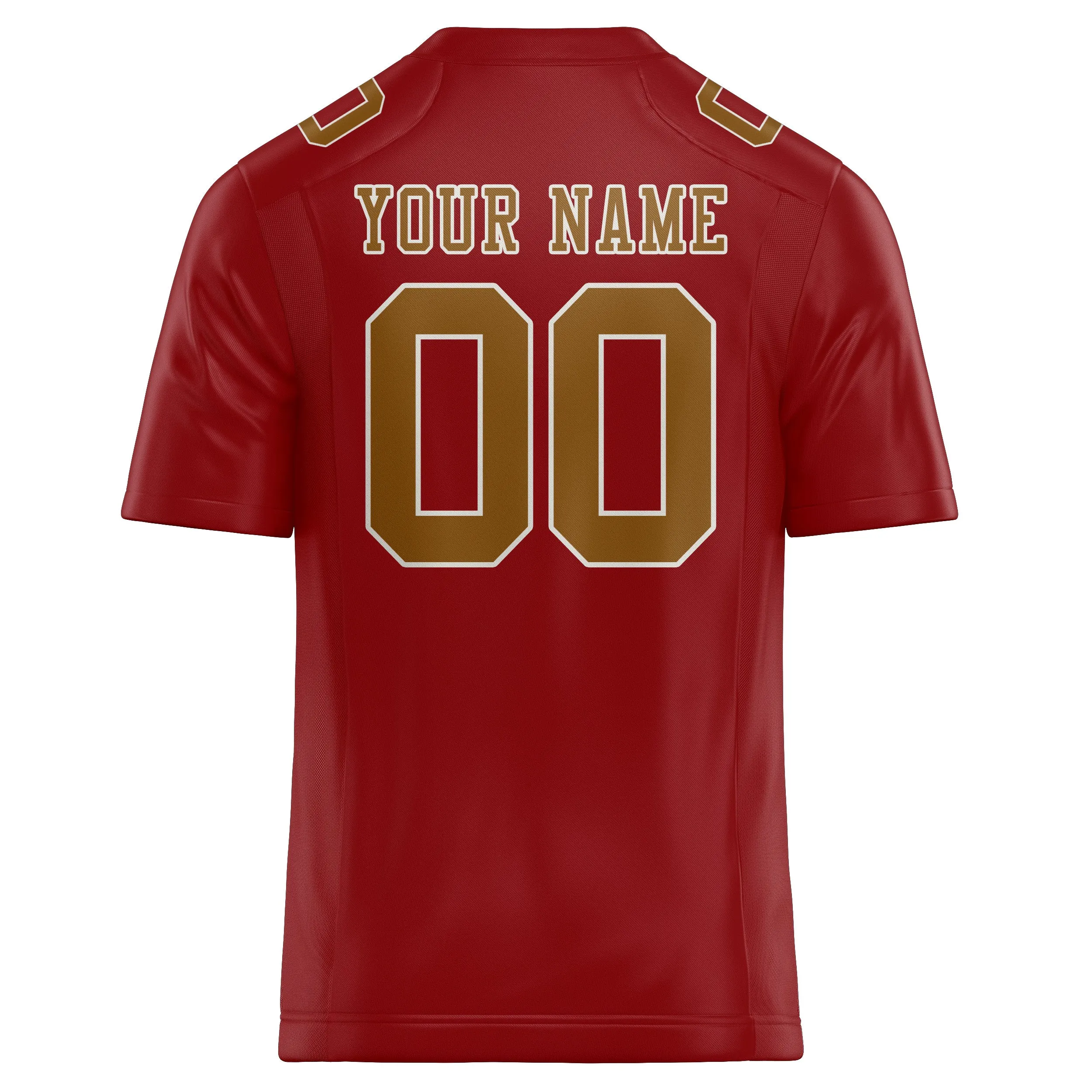 Custom Red Khaki Football Jersey sold by Tailorly product image thumbnail 3