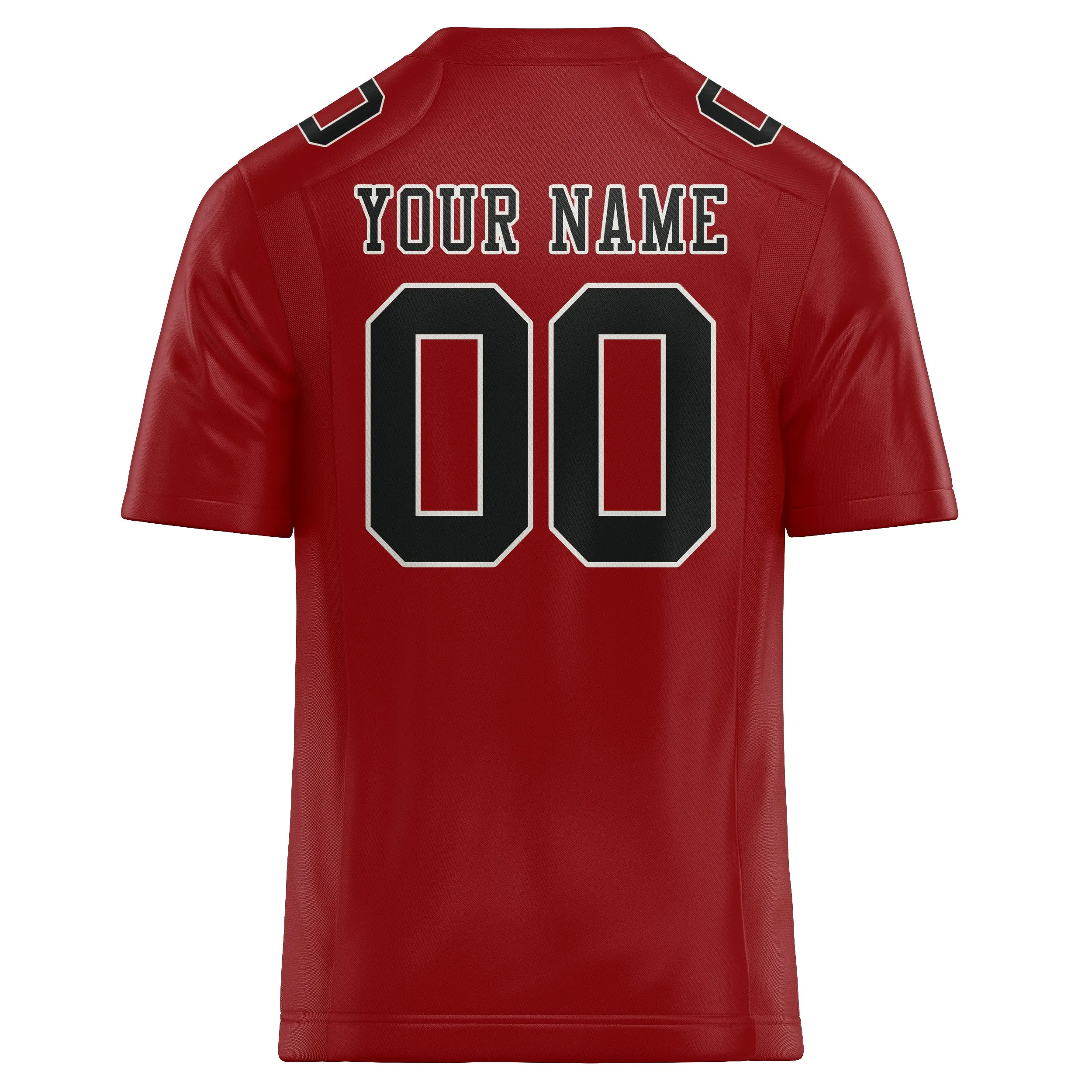 Custom Red Black Football Jersey sold by Tailorly product image thumbnail 3