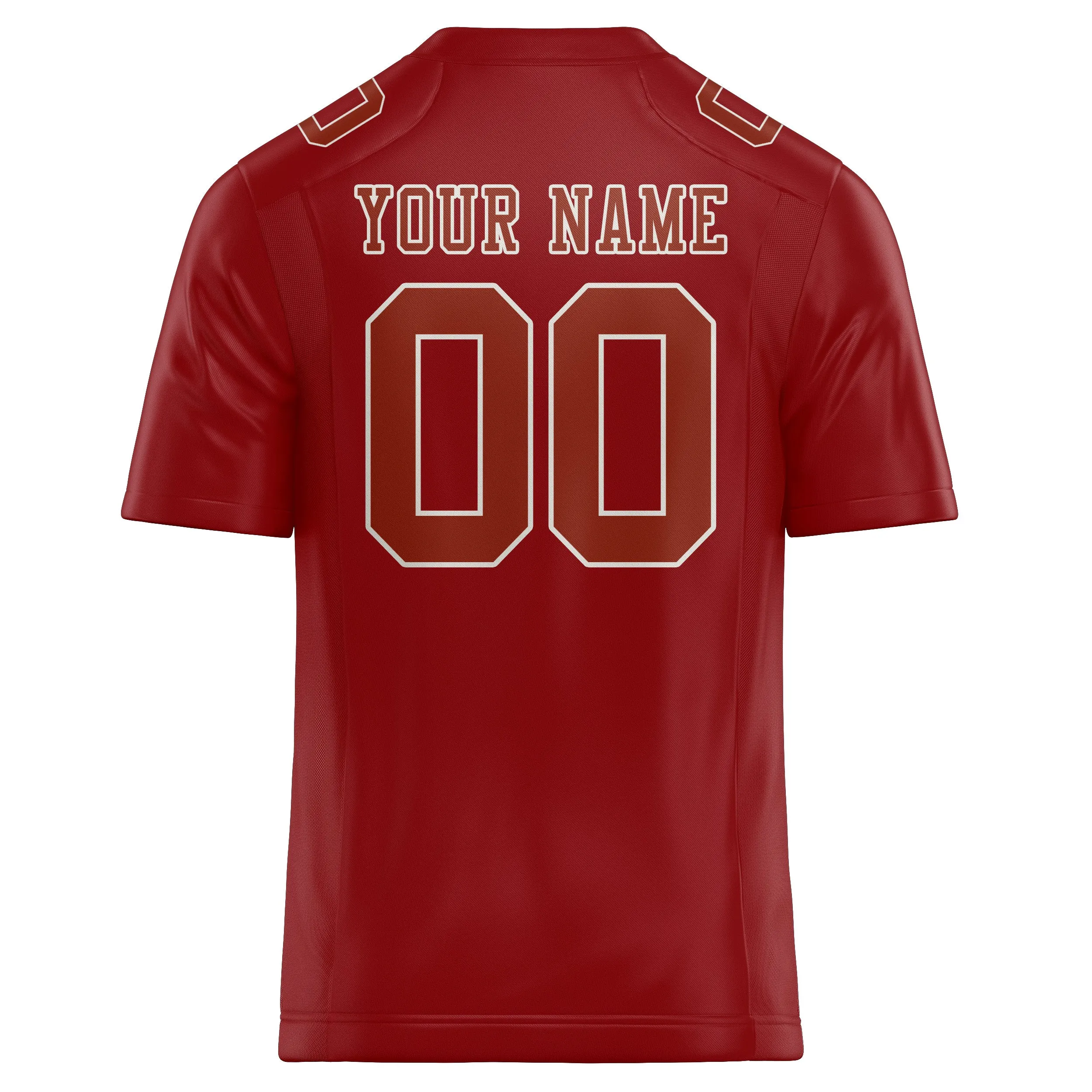 Custom Red Coral Red Football Jersey sold by Tailorly product image thumbnail 3
