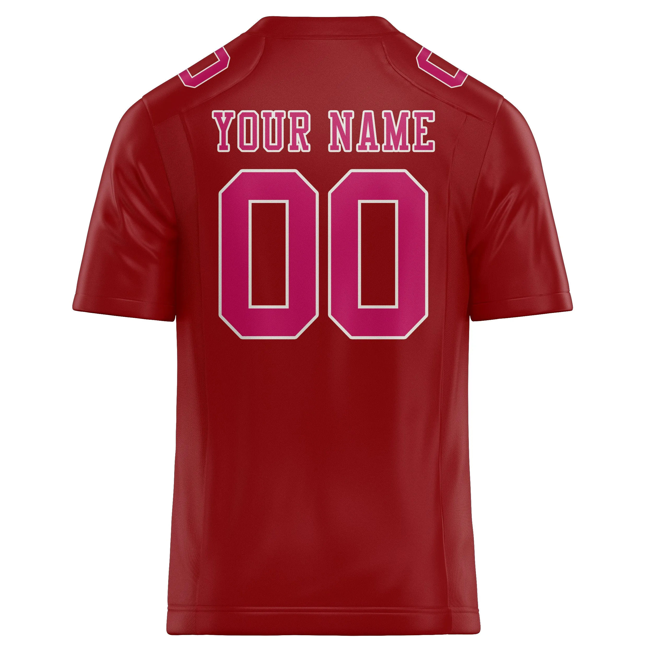 Custom Red Pink Football Jersey sold by Tailorly product image thumbnail 3