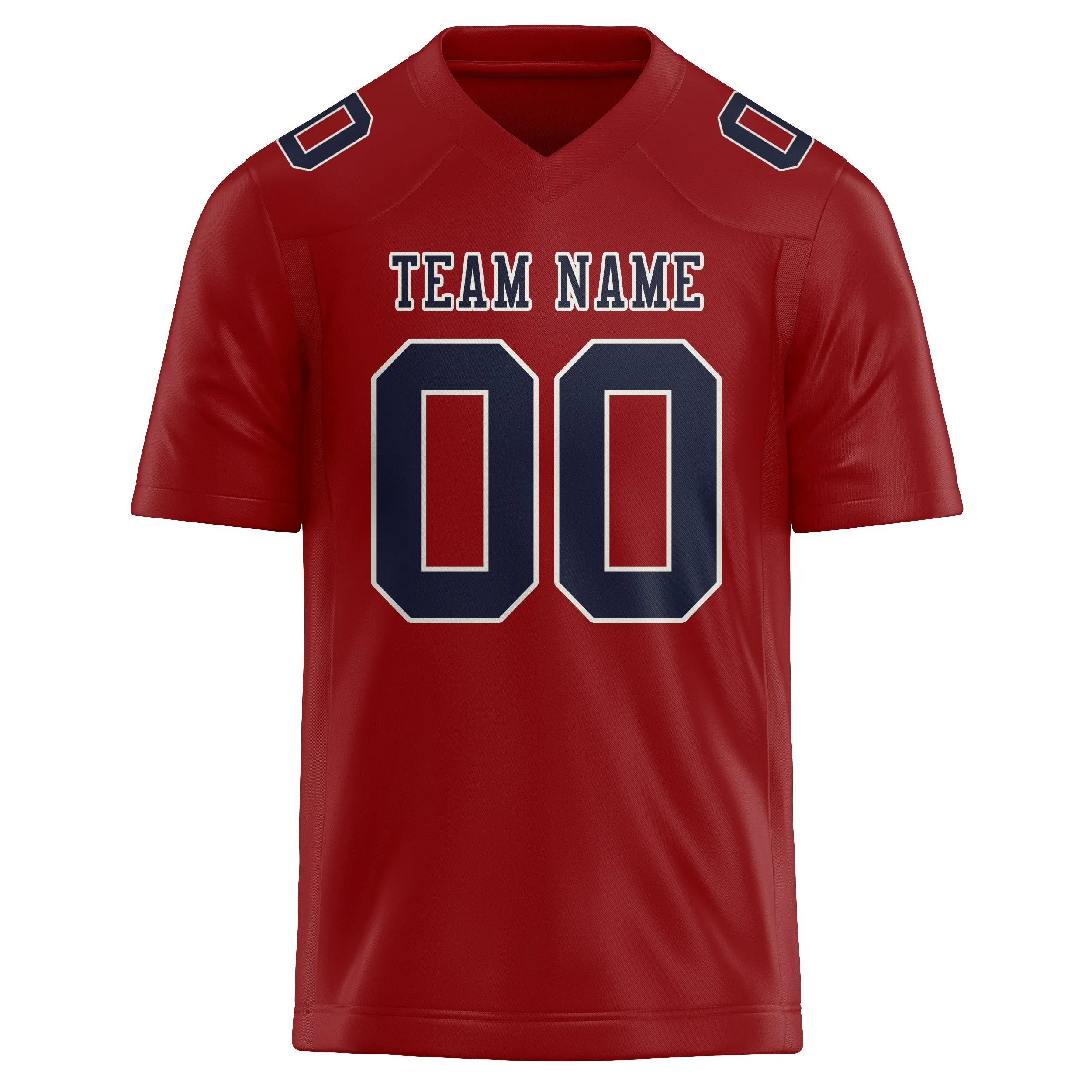 Custom Red Navy Football Jersey sold by Tailorly product image thumbnail 2