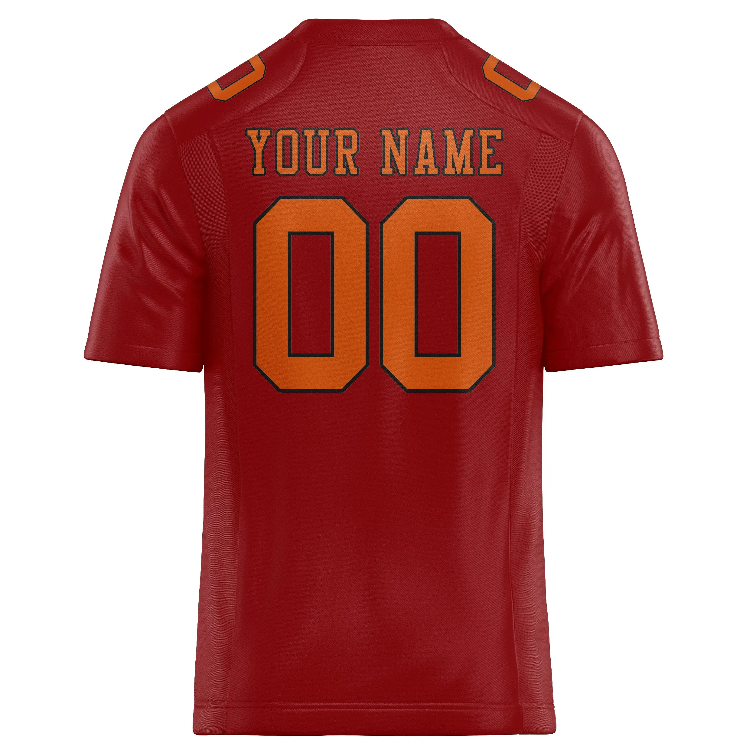 Custom Red Orange Football Jersey sold by Tailorly product image thumbnail 3