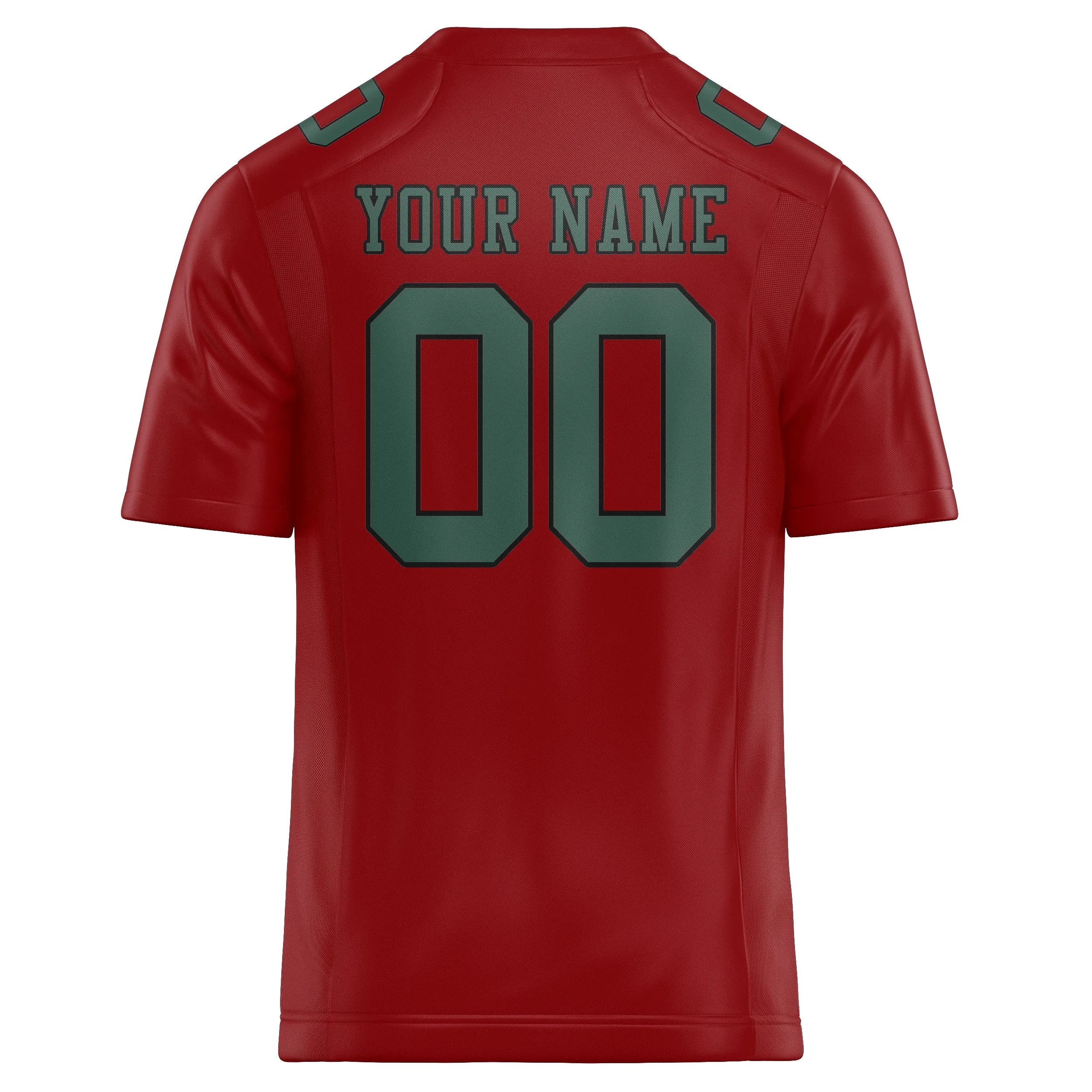 Custom Red Blue Green Football Jersey sold by Tailorly product image thumbnail 3