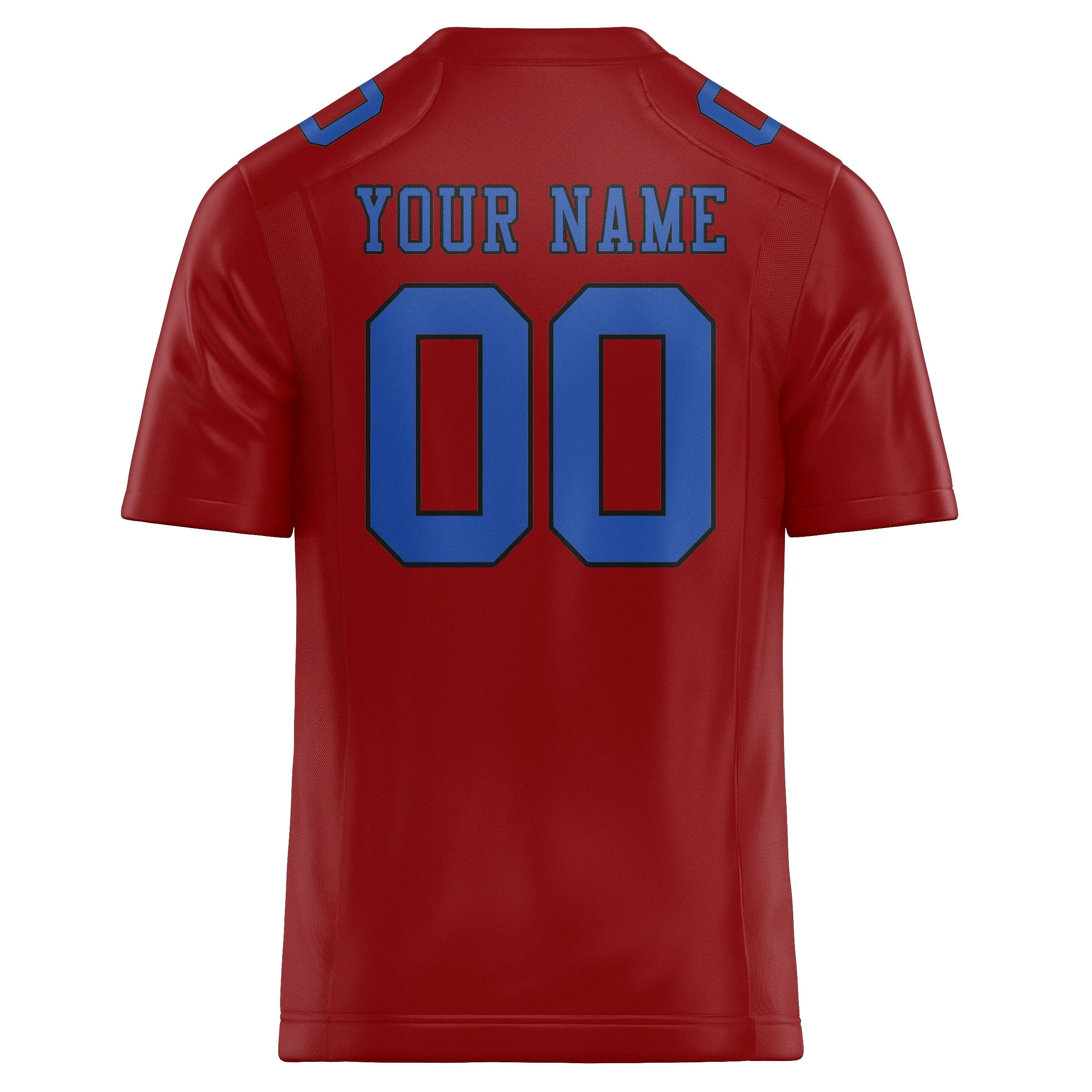 Custom Red Sky Blue Football Jersey sold by Tailorly product image thumbnail 3