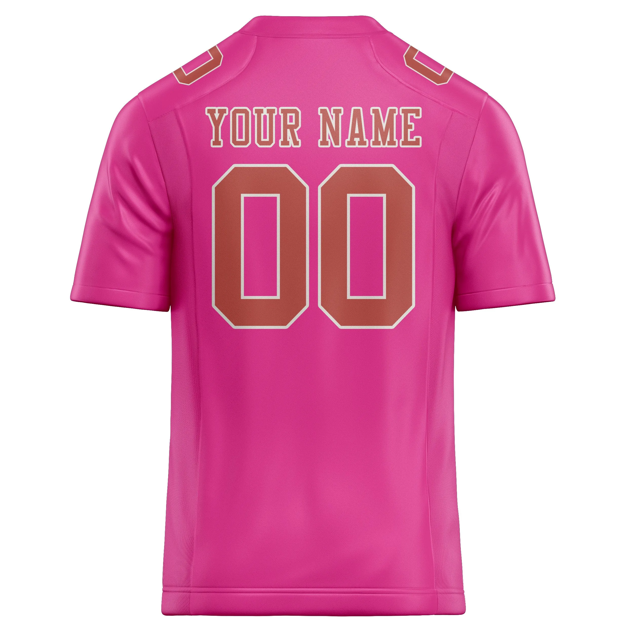Custom Pink Copper Rose Football Jersey sold by Tailorly product image thumbnail 3