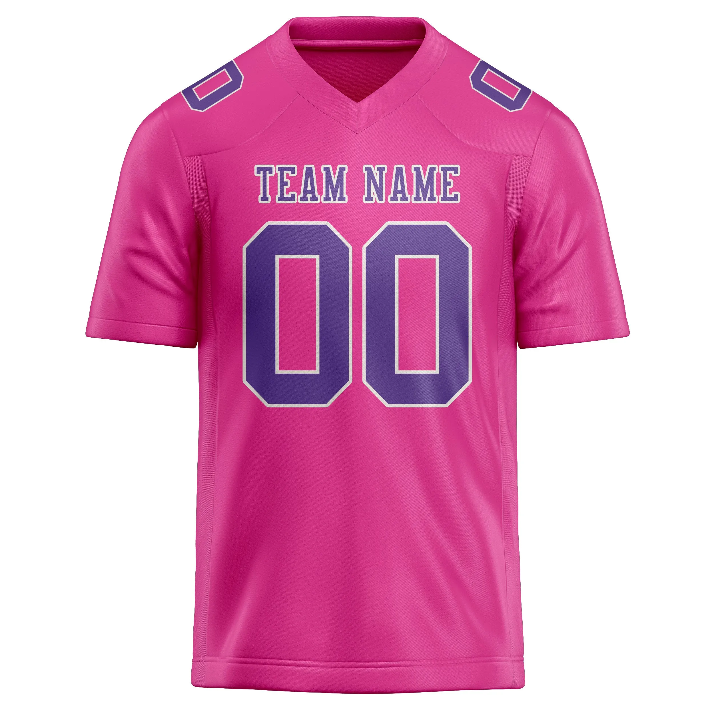 Custom Pink Light Purple Football Jersey sold by Tailorly product image thumbnail 2