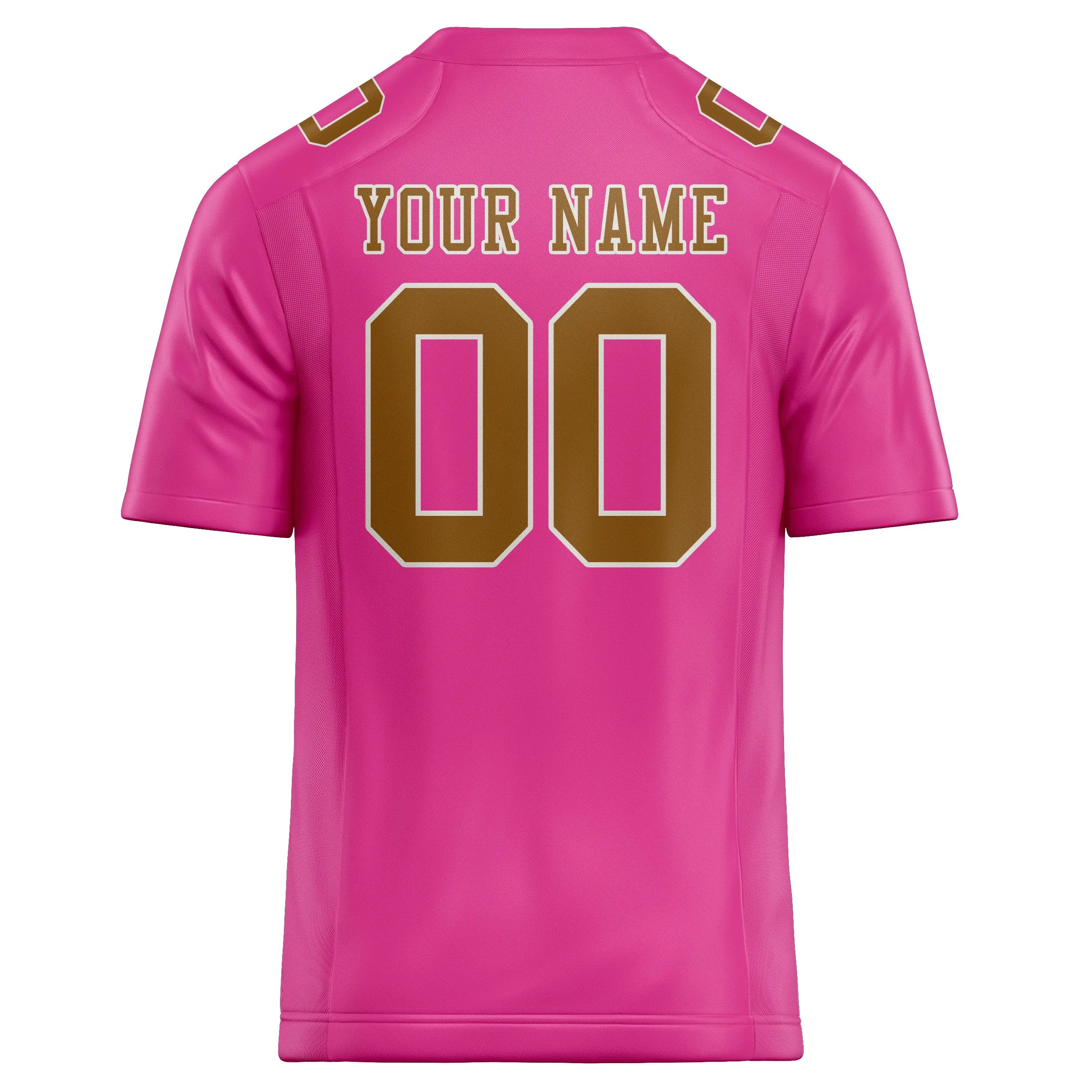 Custom Pink Khaki Football Jersey sold by Tailorly product image thumbnail 3