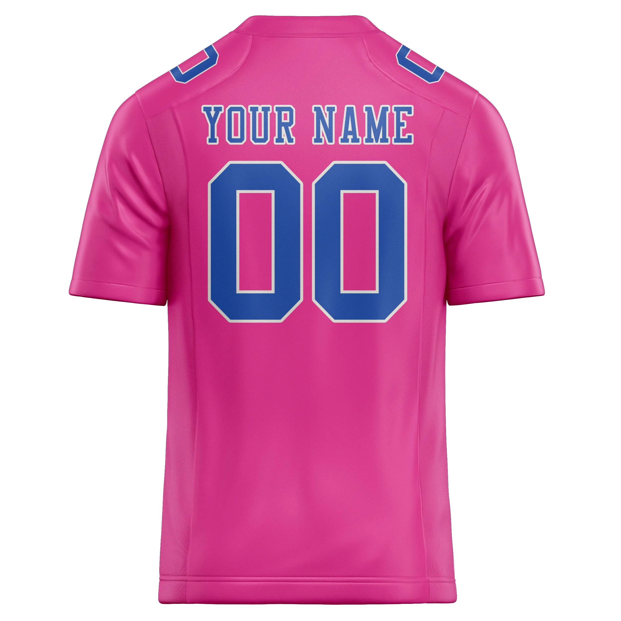 Custom Pink Sky Blue Football Jersey sold by Tailorly product image thumbnail 3