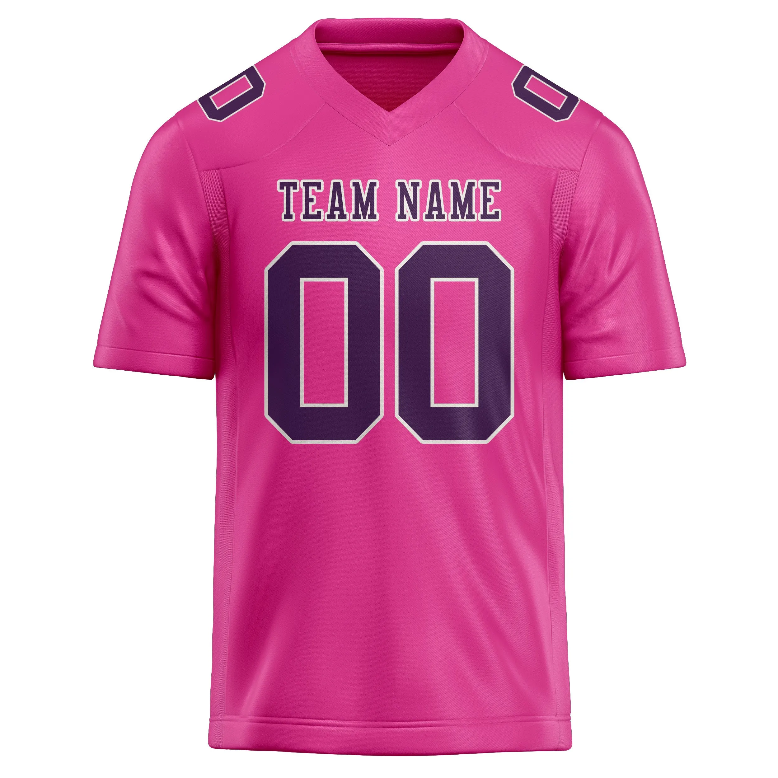 Custom Pink Purple Football Jersey sold by Tailorly product image thumbnail 2