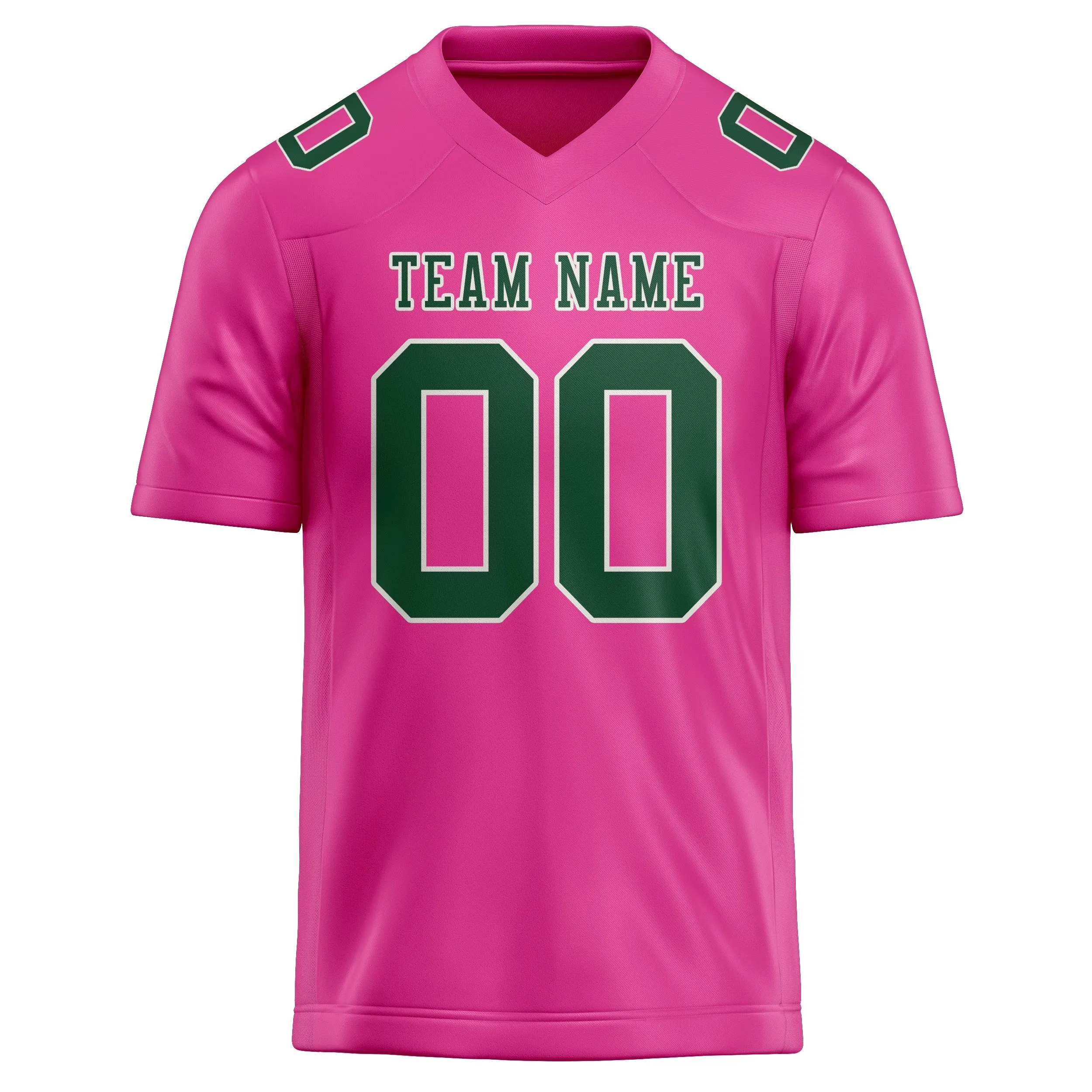 Custom Pink Green Football Jersey sold by Tailorly product image thumbnail 2