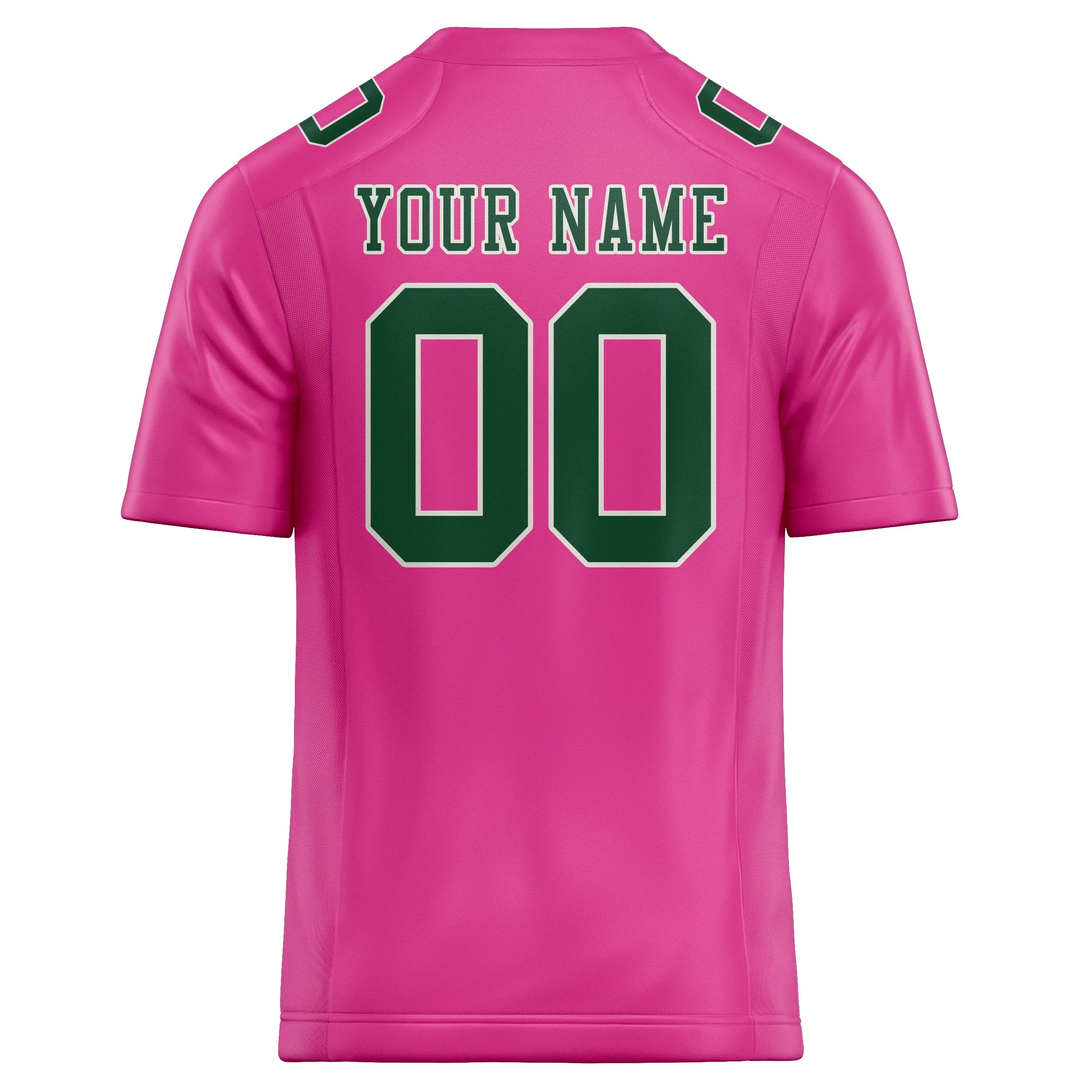 Custom Pink Green Football Jersey sold by Tailorly product image thumbnail 3
