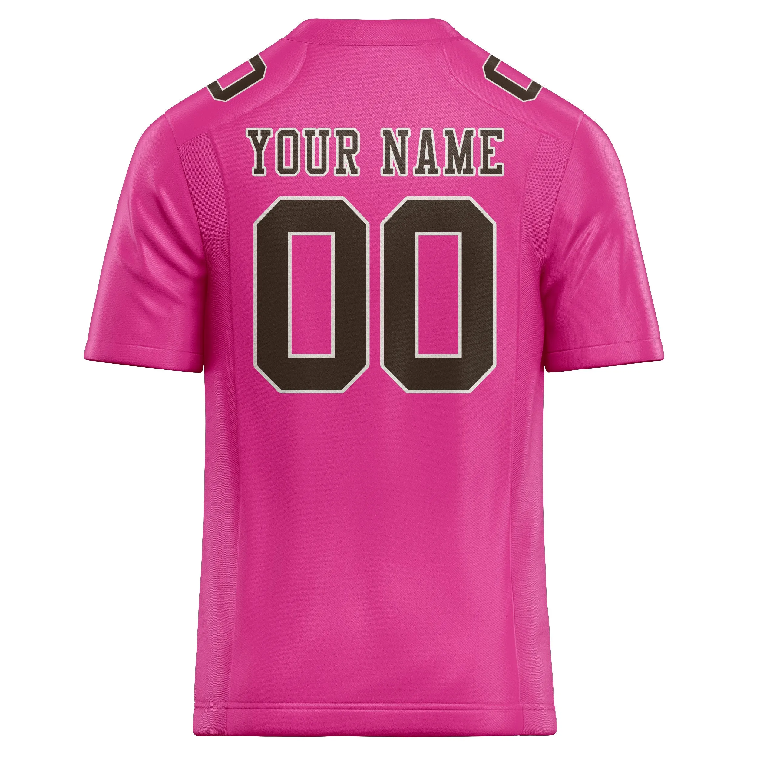 Custom Pink Brown Football Jersey sold by Tailorly product image thumbnail 3