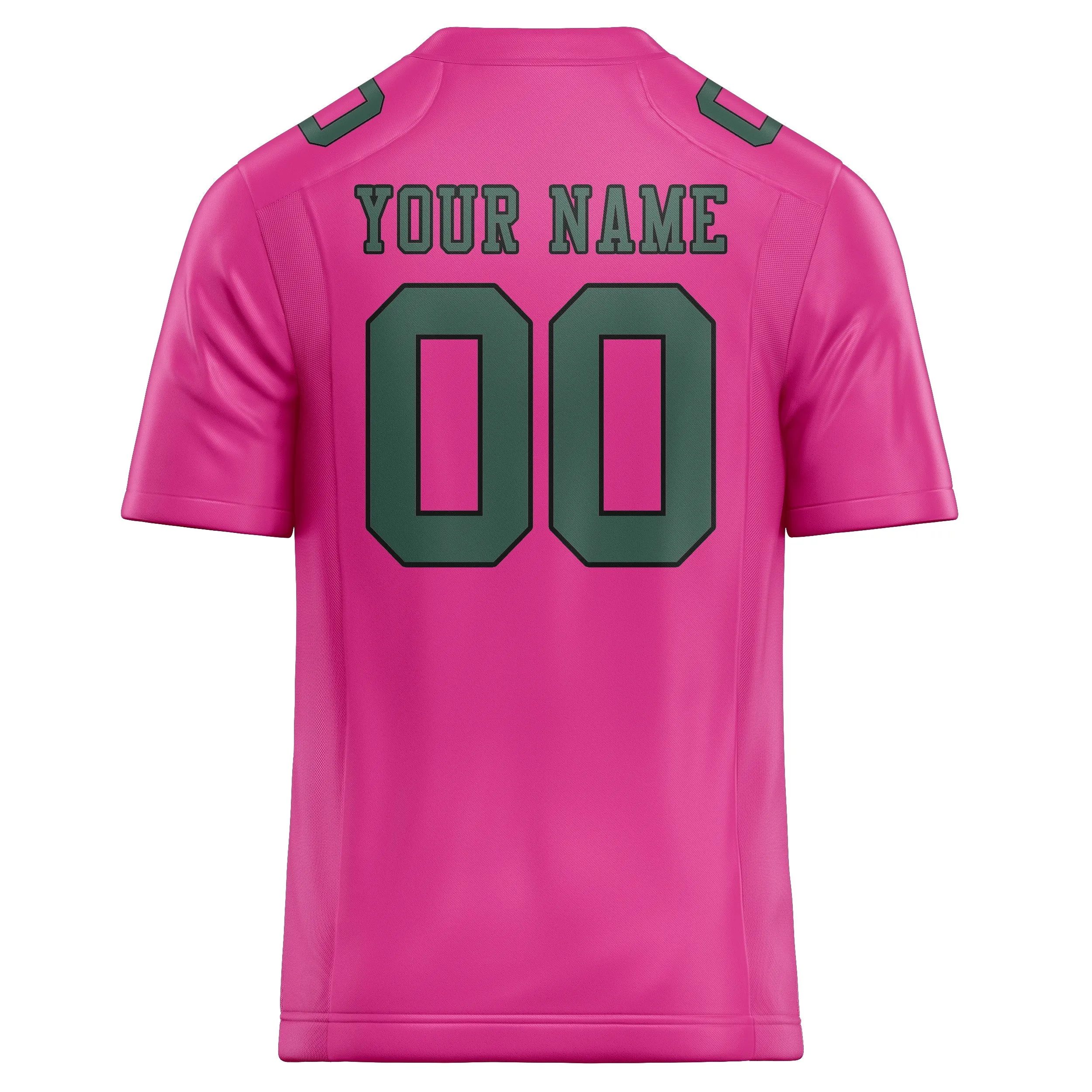 Custom Pink Blue Green Football Jersey sold by Tailorly product image thumbnail 3
