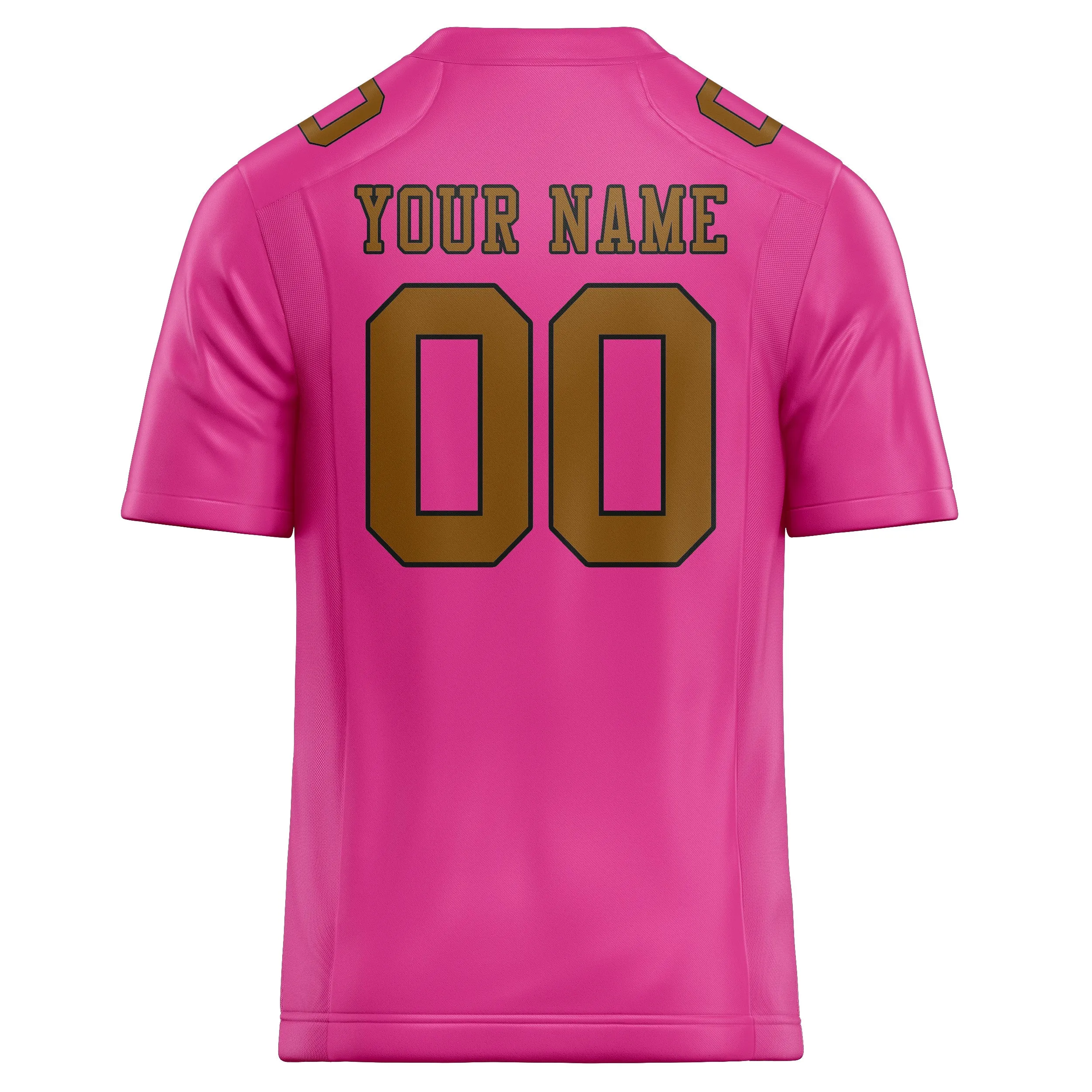 Custom Pink Khaki Football Jersey sold by Tailorly product image thumbnail 3