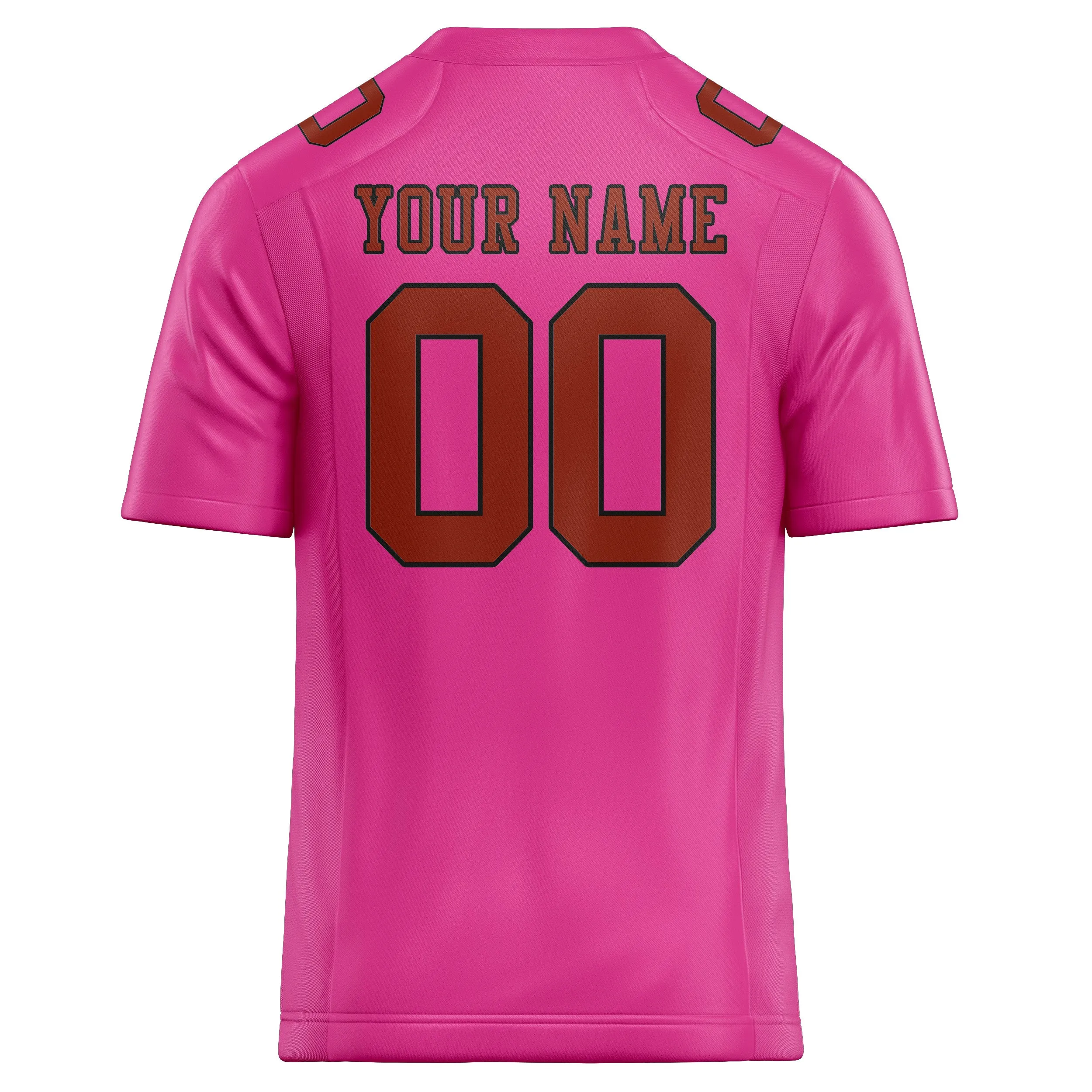 Custom Pink Coral Red Football Jersey sold by Tailorly product image thumbnail 3