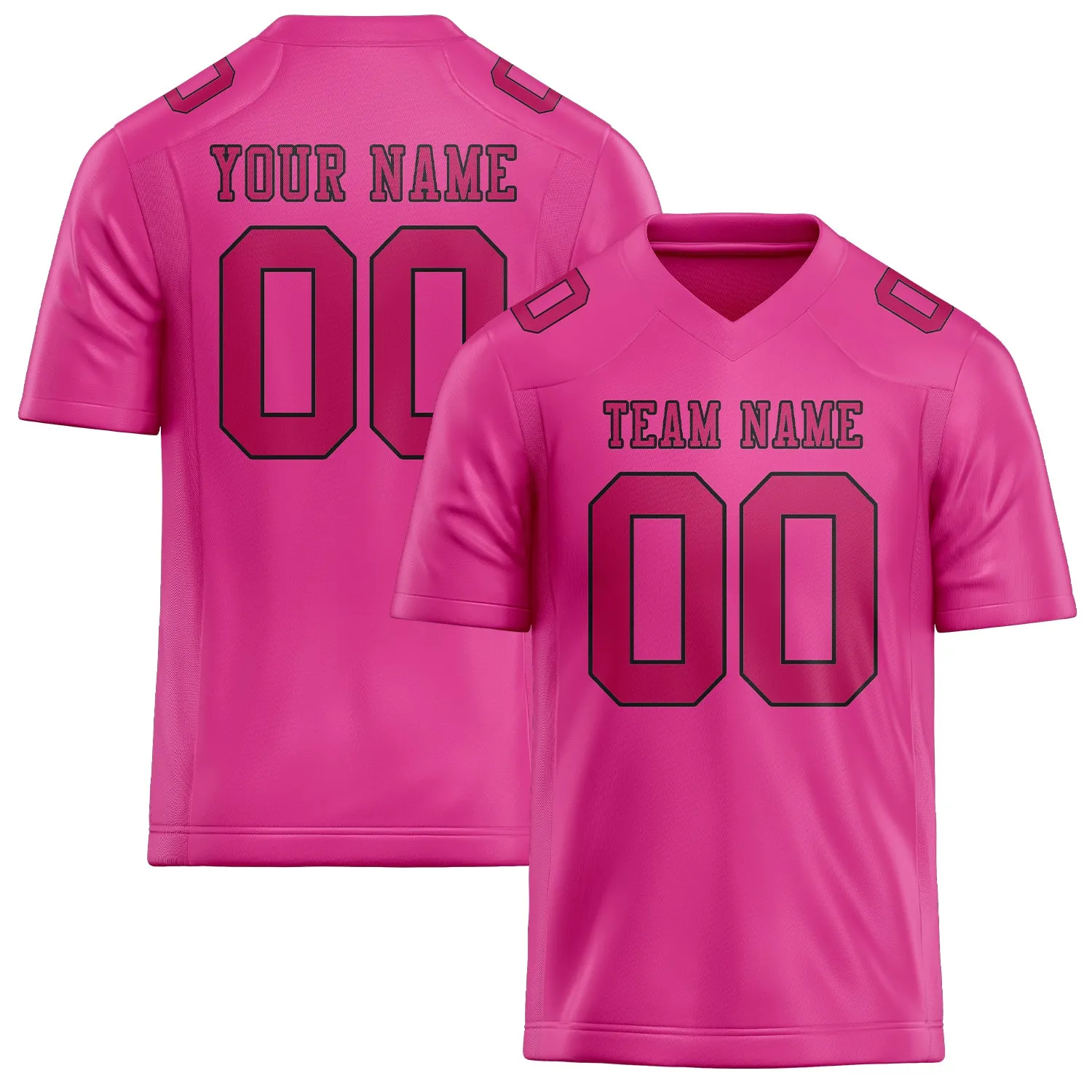 Custom Pink Pink Football Jersey sold by Tailorly