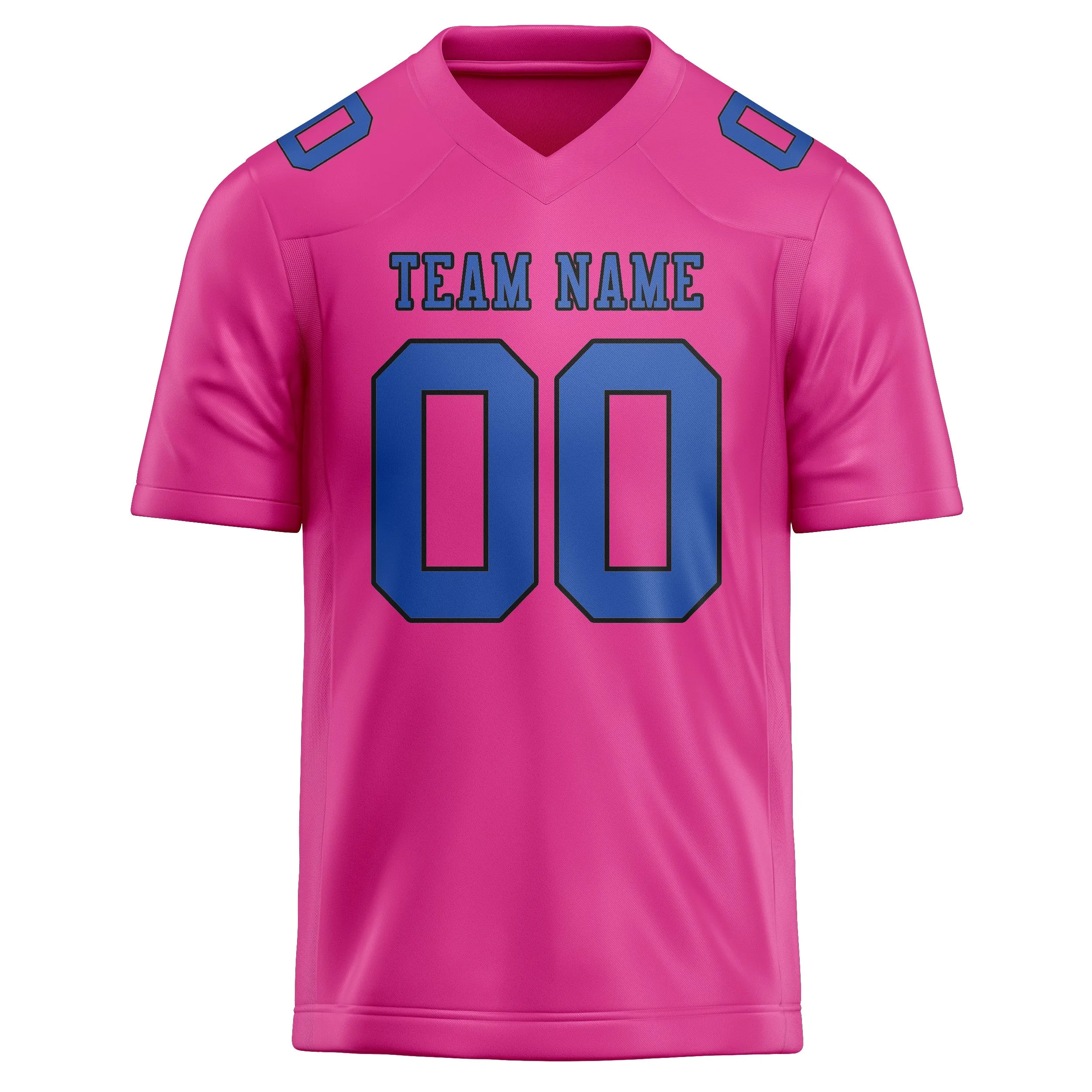 Custom Pink Sky Blue Football Jersey sold by Tailorly product image thumbnail 2