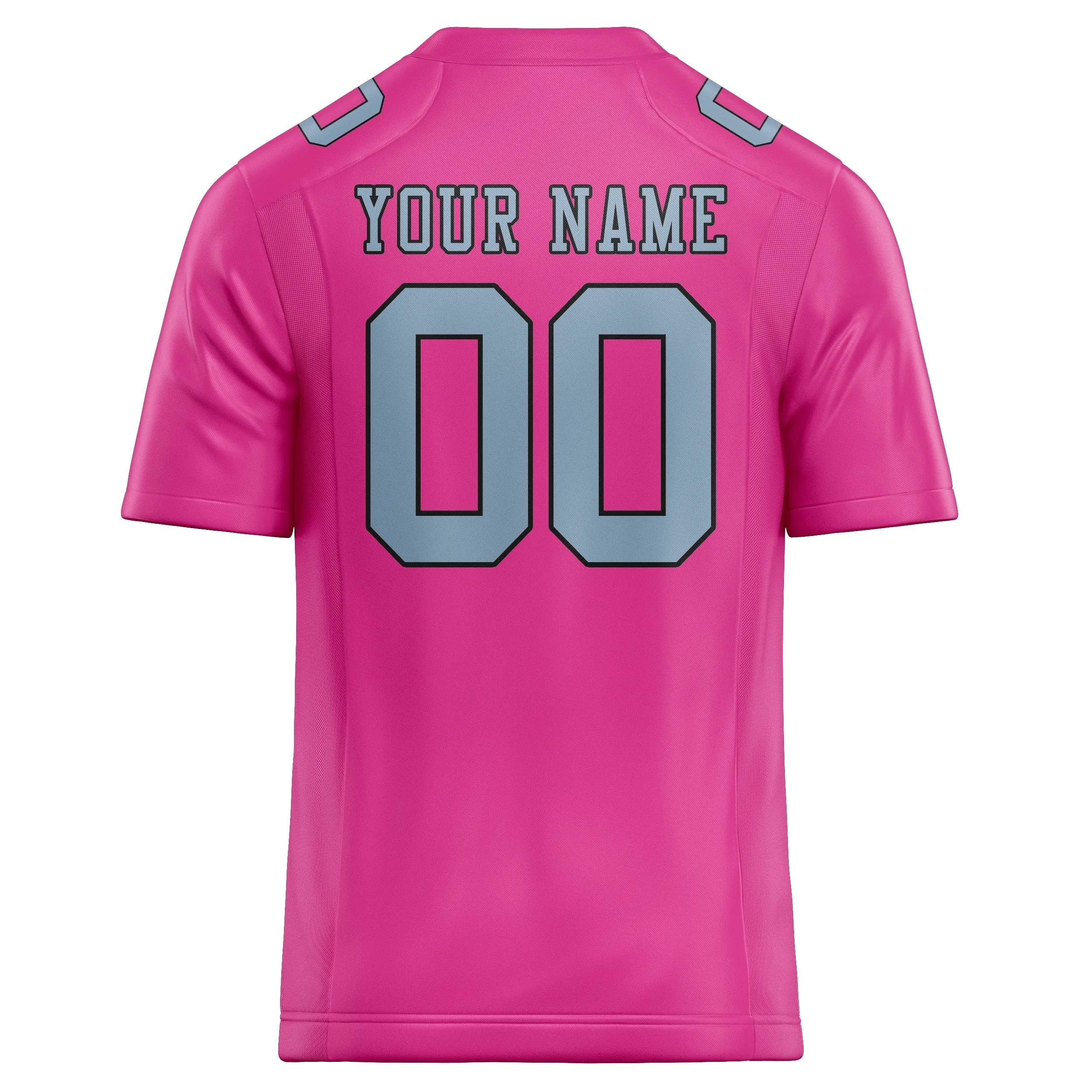Custom Pink Light Blue Football Jersey sold by Tailorly product image thumbnail 3