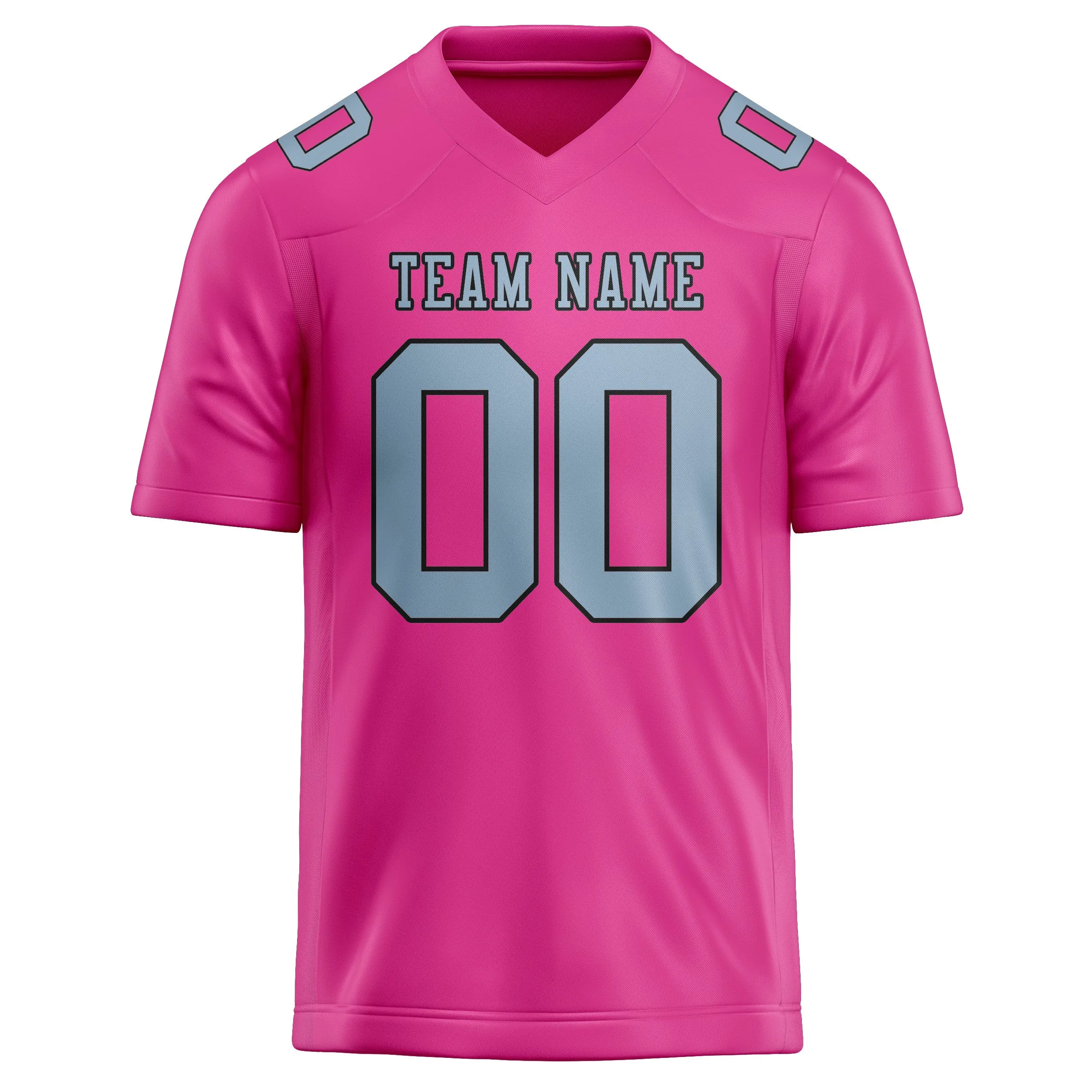 Custom Pink Light Blue Football Jersey sold by Tailorly product image thumbnail 2