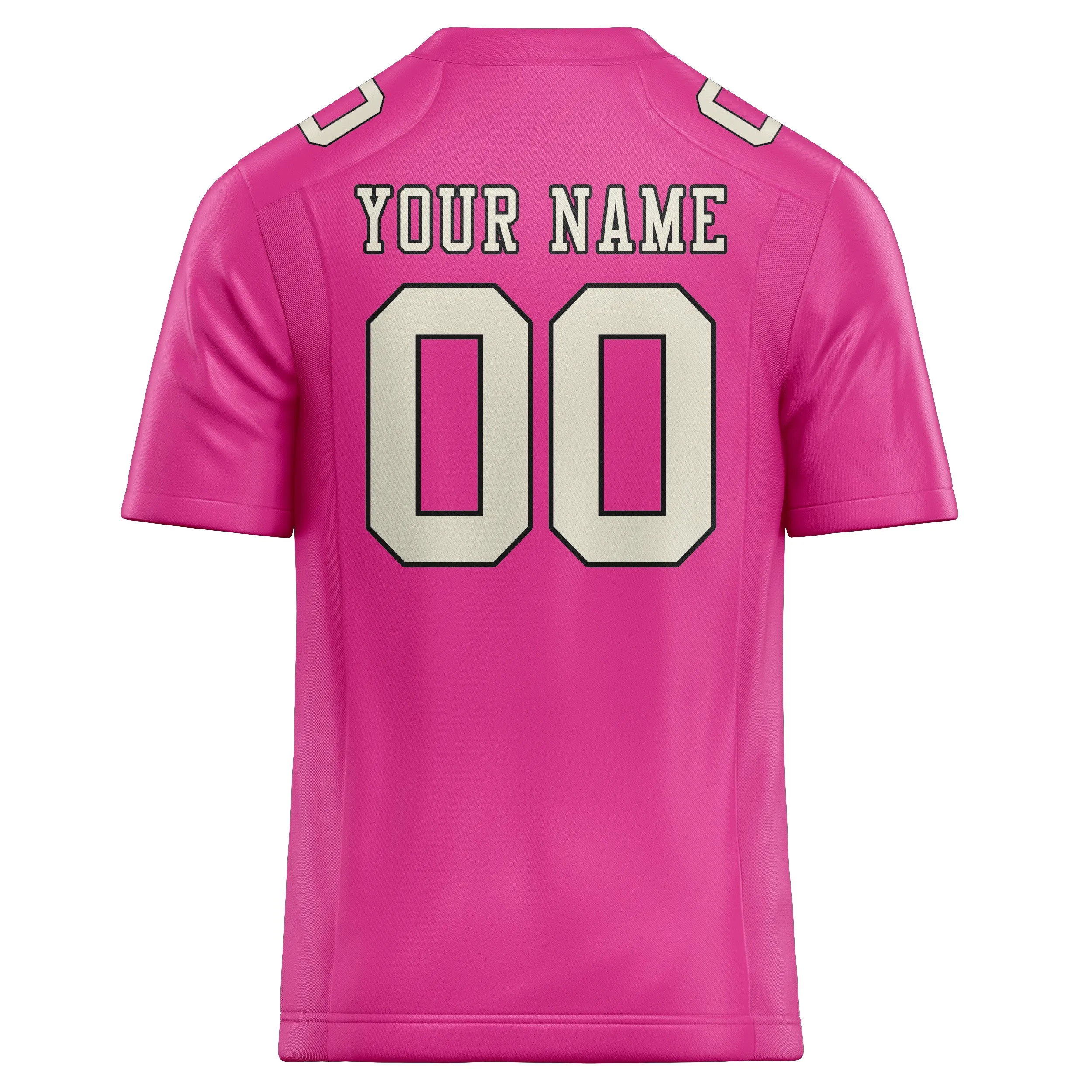 Custom Pink Cream Football Jersey sold by Tailorly product image thumbnail 3