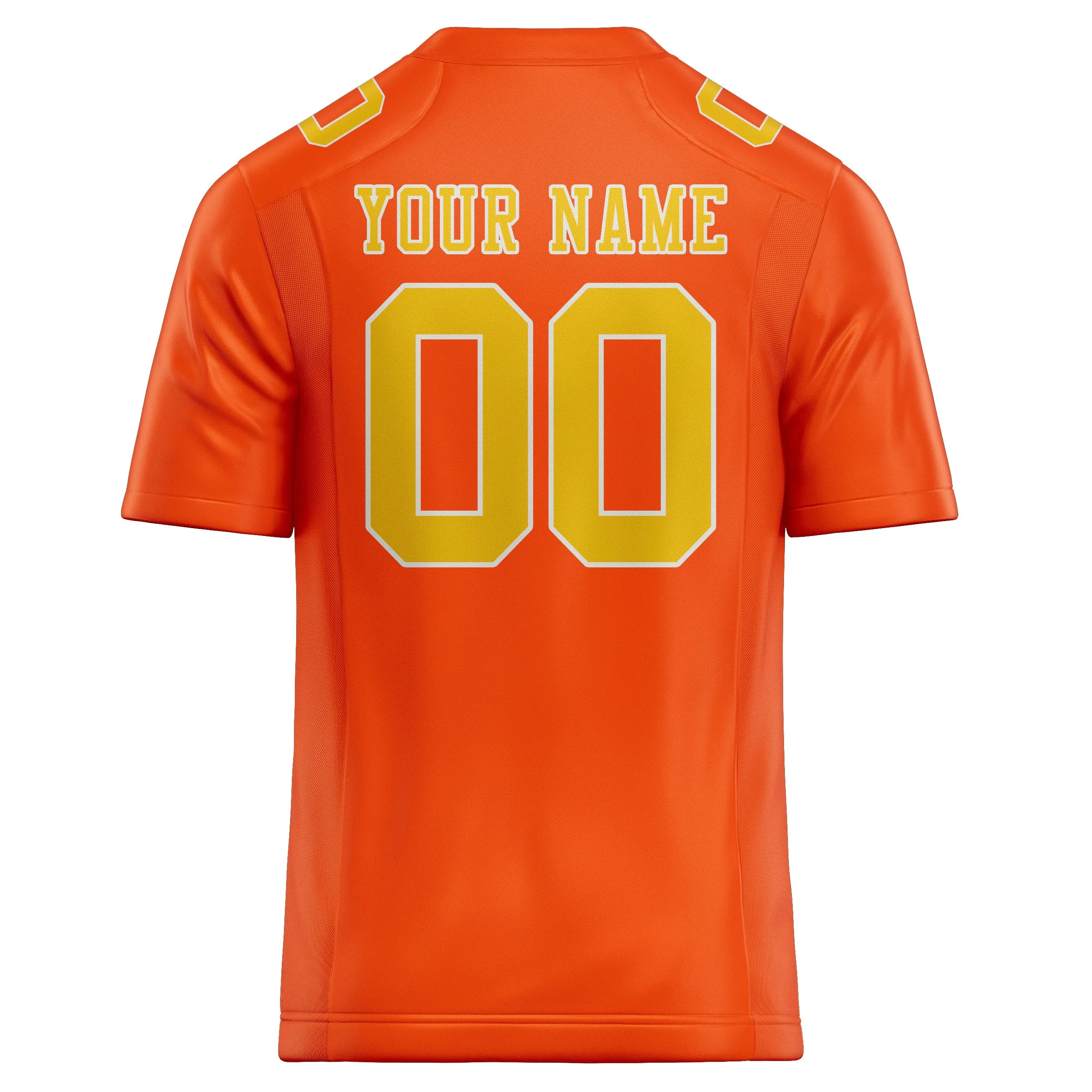 Custom Orange Red Gold Football Jersey sold by Tailorly product image thumbnail 3