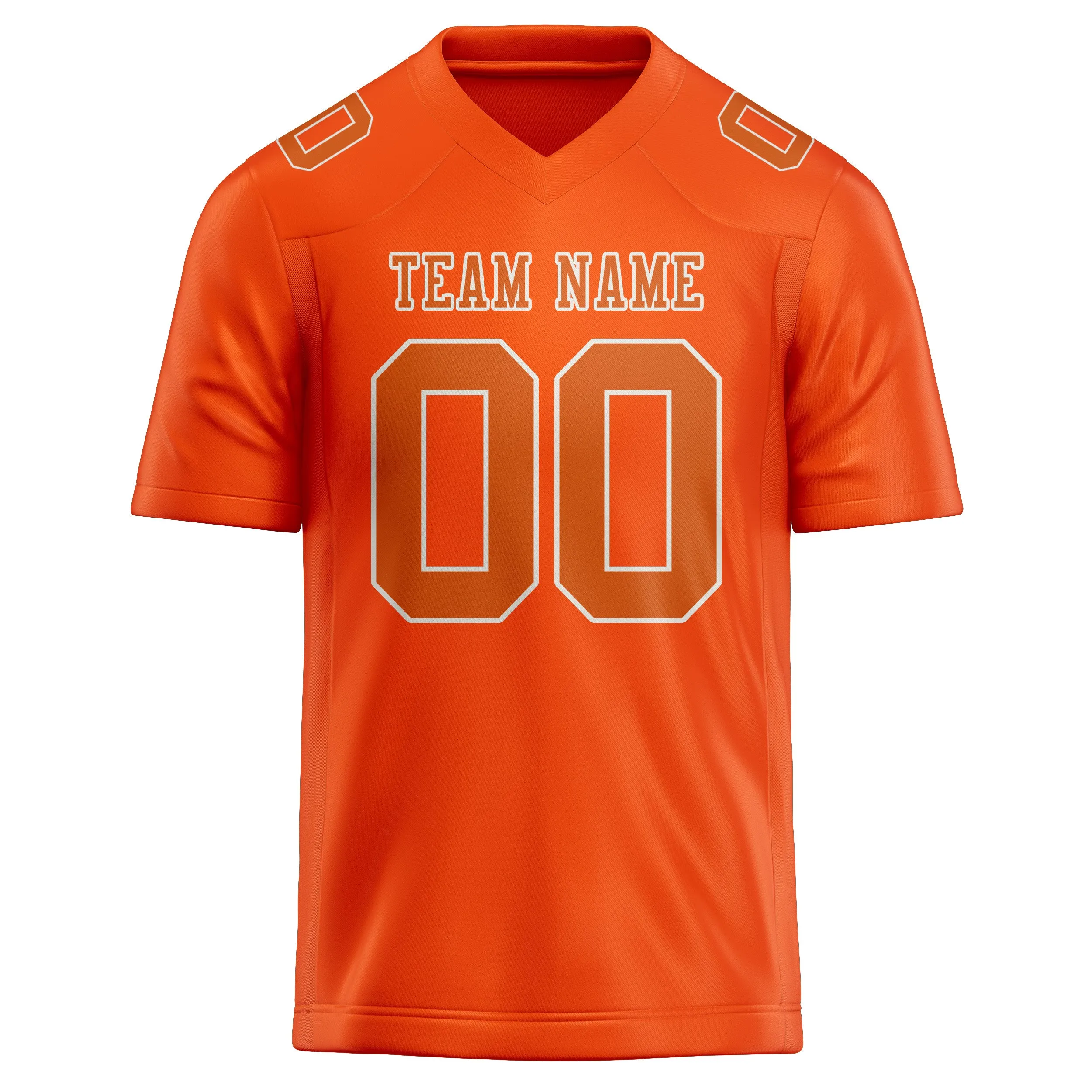Custom Orange Red Orange Football Jersey sold by Tailorly product image thumbnail 2