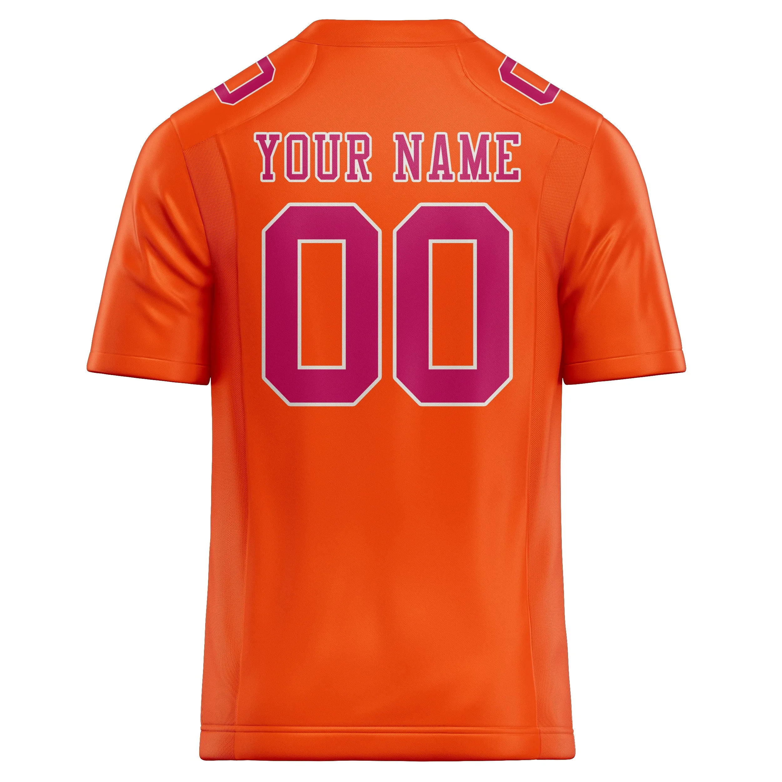 Custom Orange Red Pink Football Jersey sold by Tailorly product image thumbnail 3