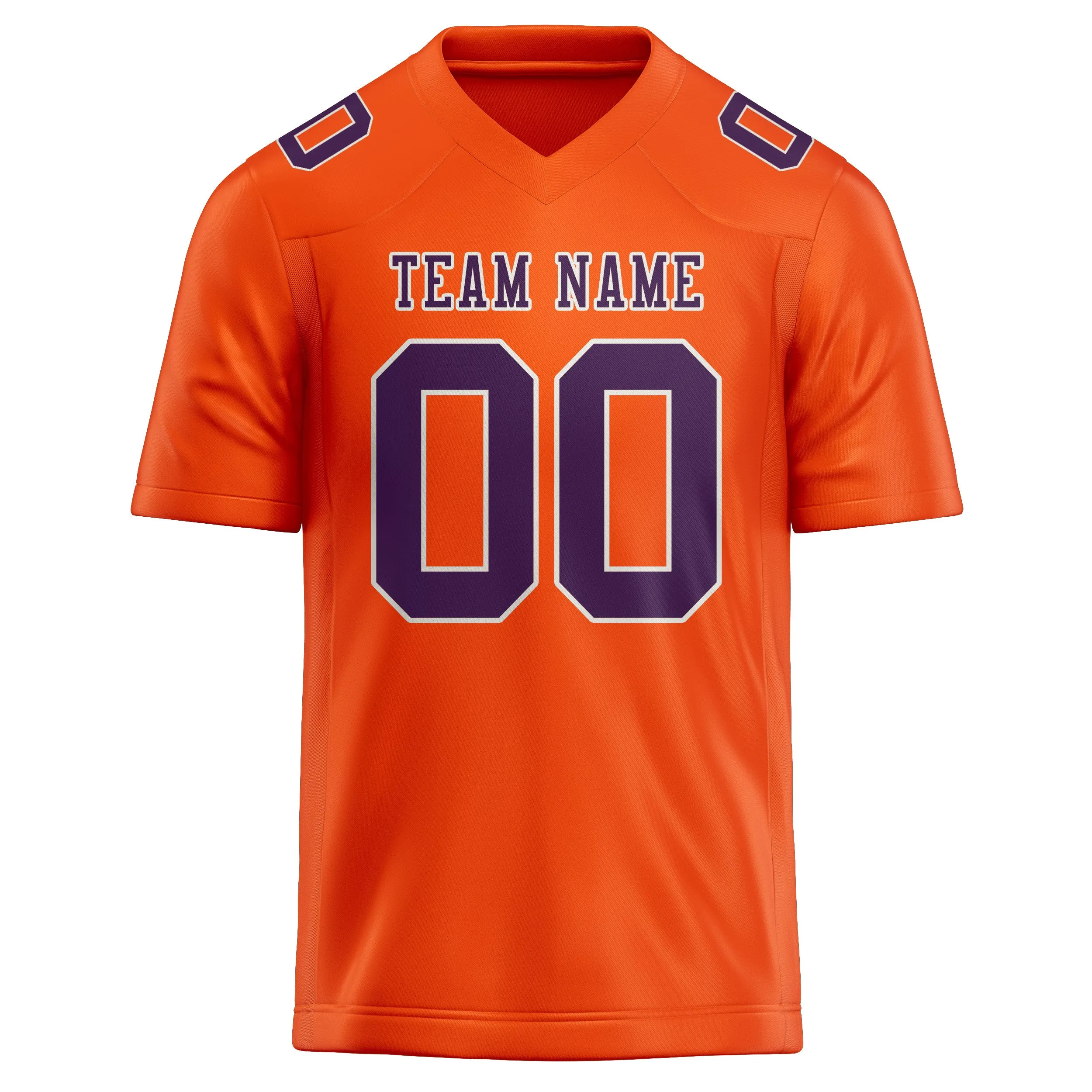 Custom Orange Red Purple Football Jersey sold by Tailorly product image thumbnail 2
