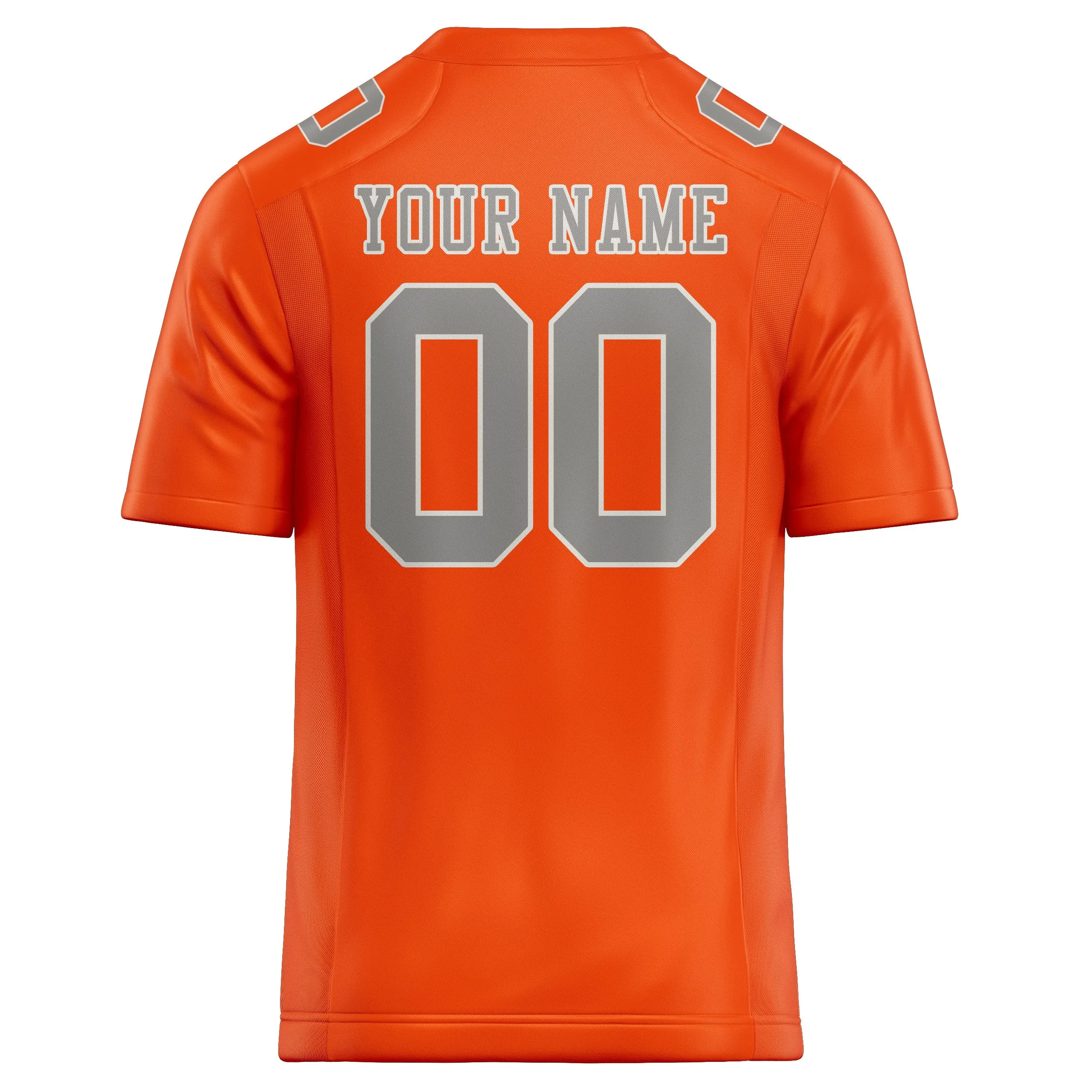 Custom Orange Red Gray Football Jersey sold by Tailorly product image thumbnail 3