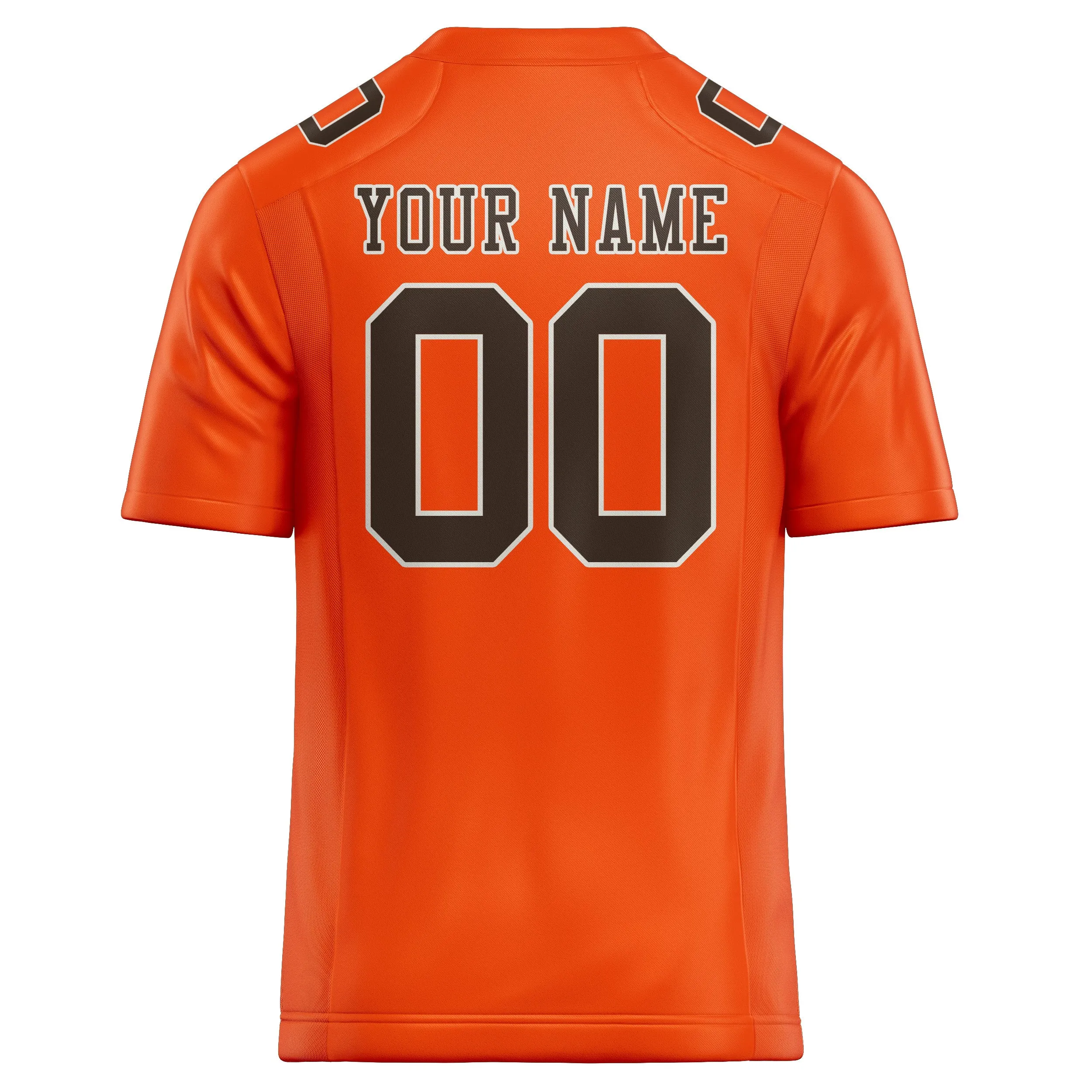 Custom Orange Red Brown Football Jersey sold by Tailorly product image thumbnail 3
