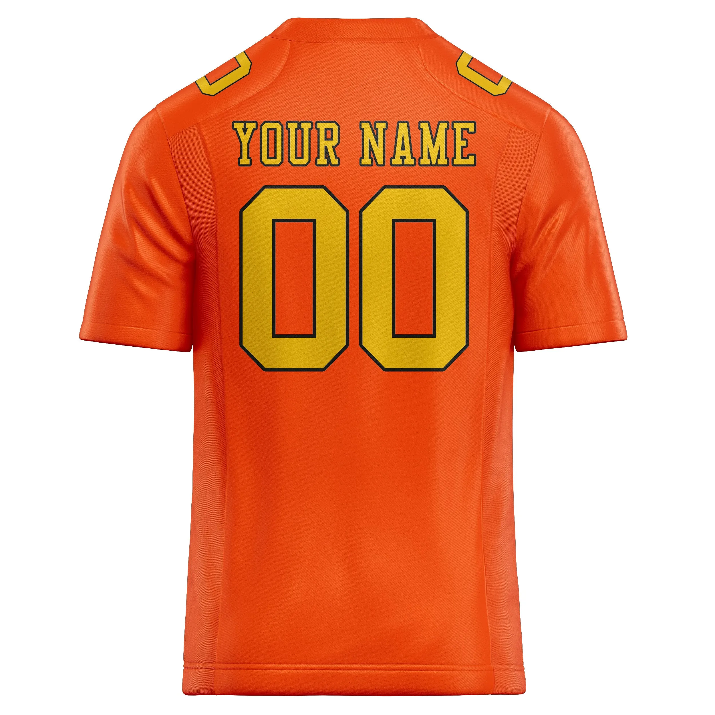 Custom Orange Red Gold Football Jersey sold by Tailorly product image thumbnail 3
