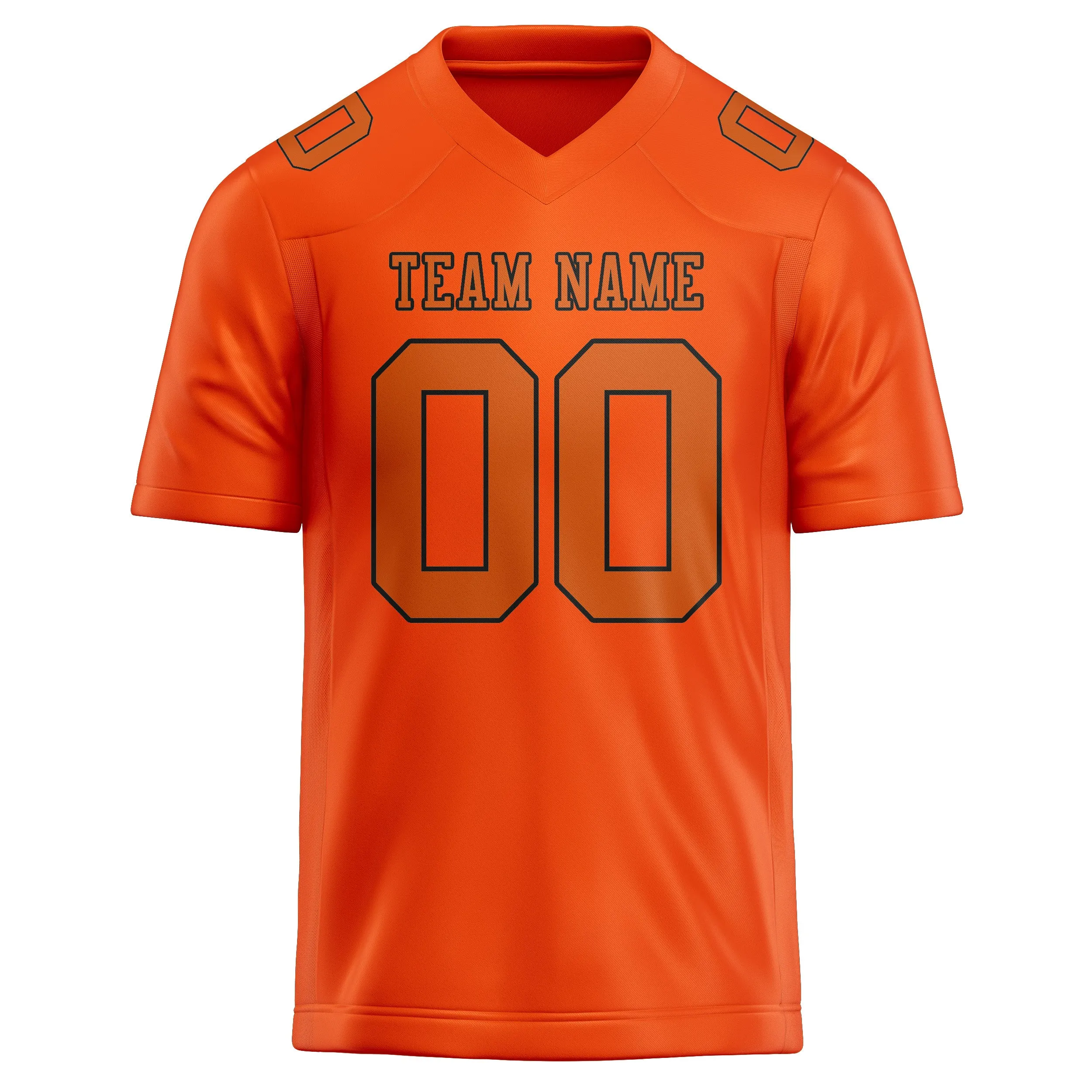 Custom Orange Red Orange Football Jersey sold by Tailorly product image thumbnail 2