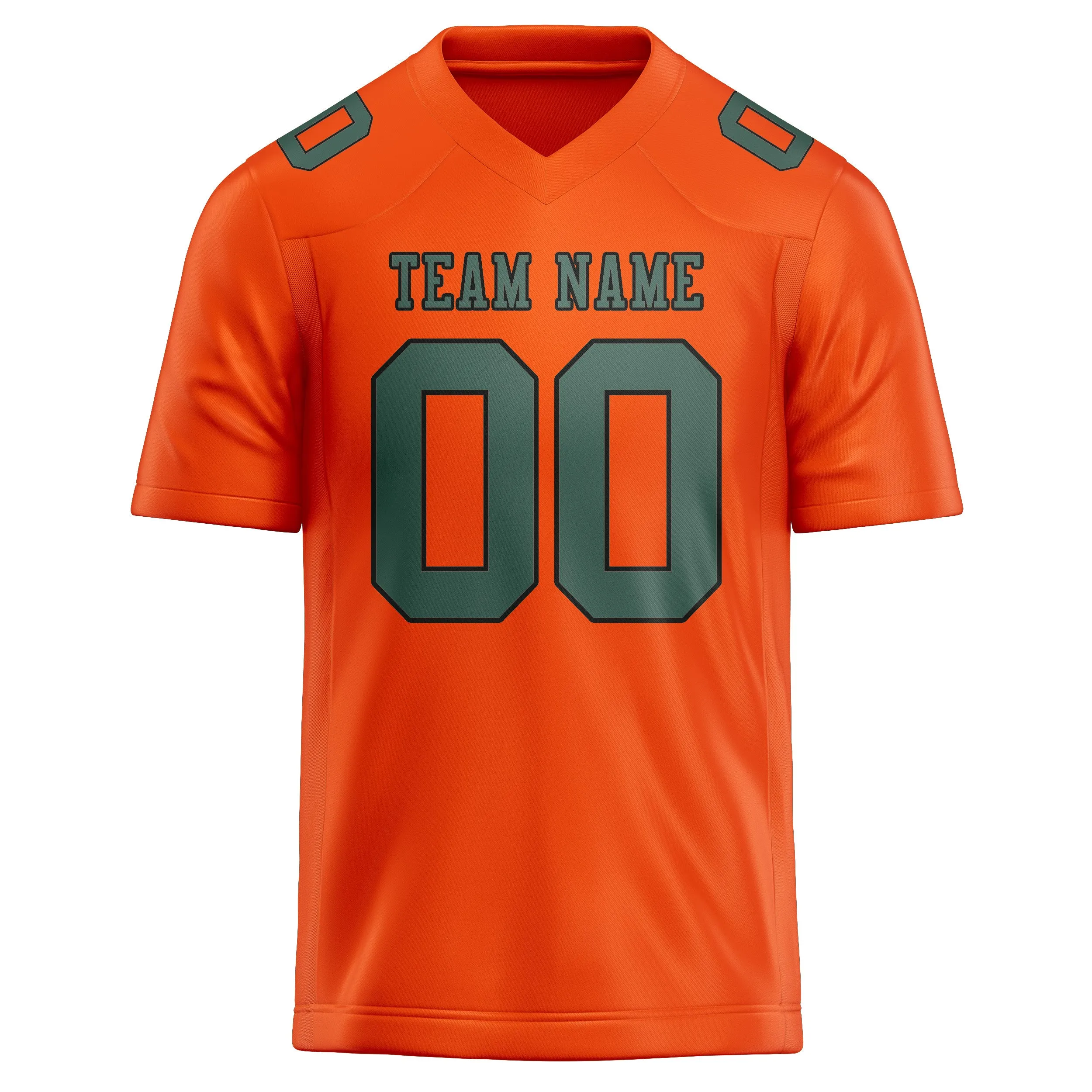 Custom Orange Red Blue Green Football Jersey sold by Tailorly product image thumbnail 2