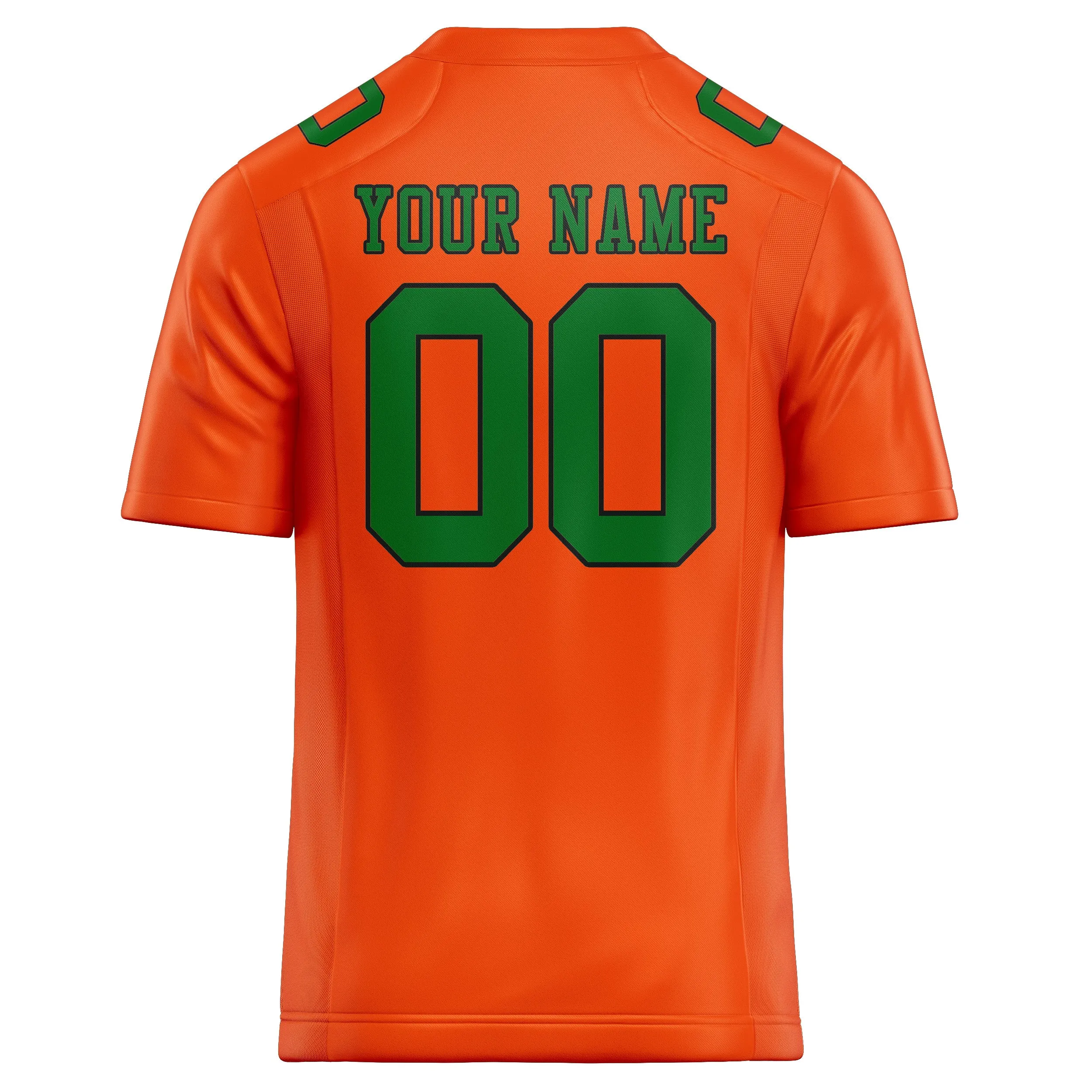 Custom Orange Red Emerald Green Football Jersey sold by Tailorly product image thumbnail 3