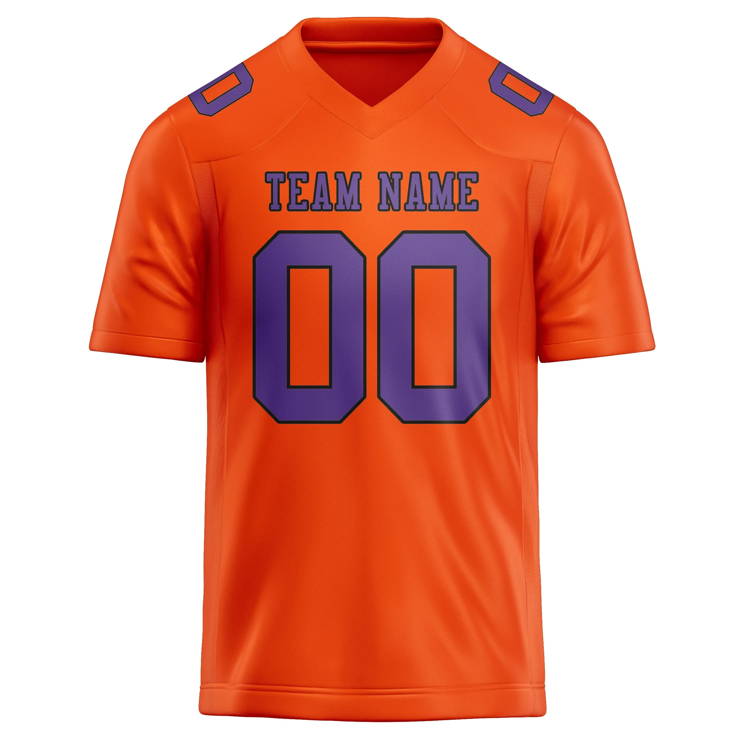 Custom Orange Red Light Purple Football Jersey sold by Tailorly product image thumbnail 2